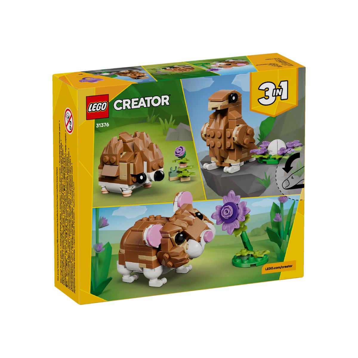 Đồ Chơi Lắp Ráp Chuột Hamster Dễ Thương LEGO CREATOR 31376 (166 chi tiết)