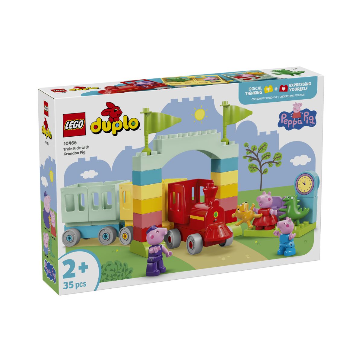 Đồ Chơi Lắp Ráp Chuyến Đi Tàu Cùng Grandpa Pig LEGO DUPLO 10466 (35 Chi Tiết)