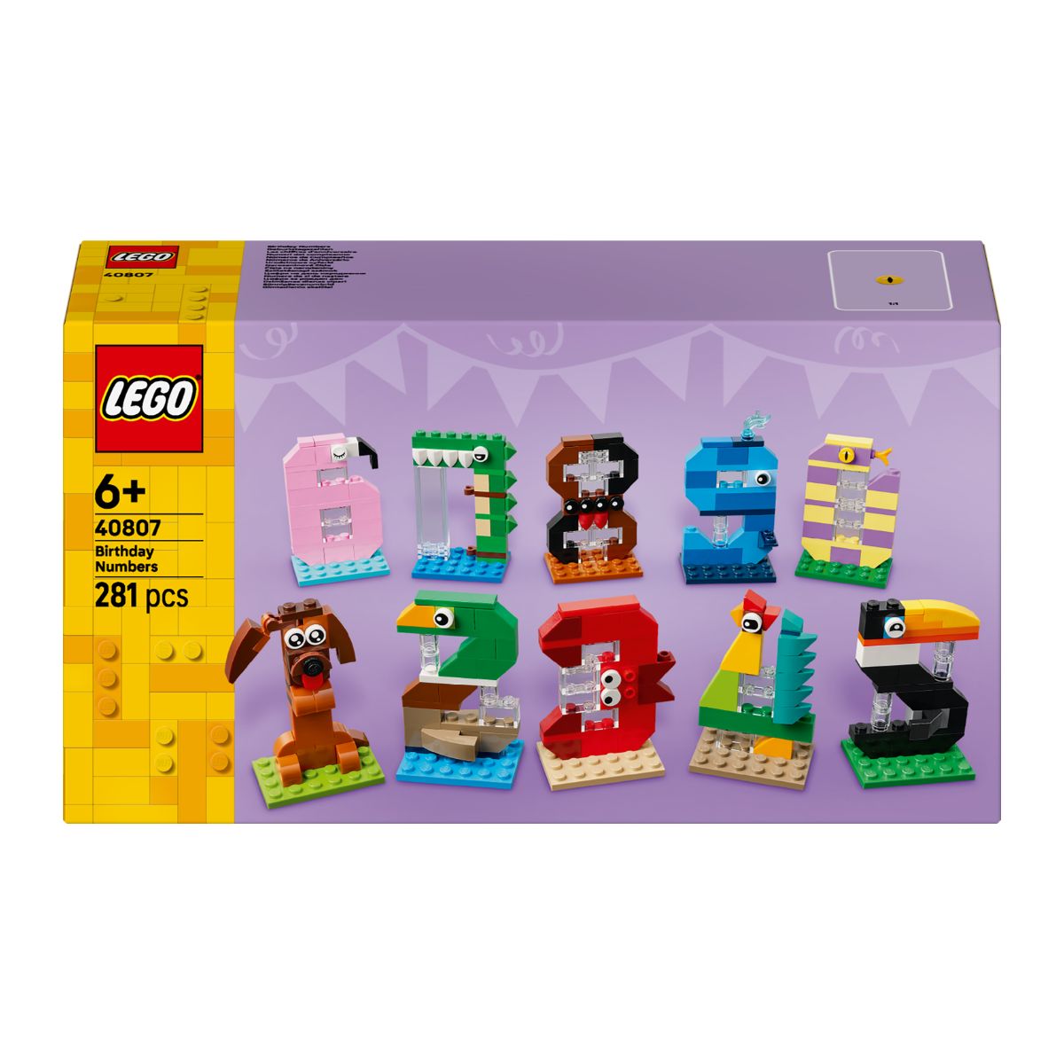 Đồ Chơi Lắp Ráp Con Số Sinh Nhật LEGO SEASONS AND OCCASIONS 40807 (281 chi tiết)