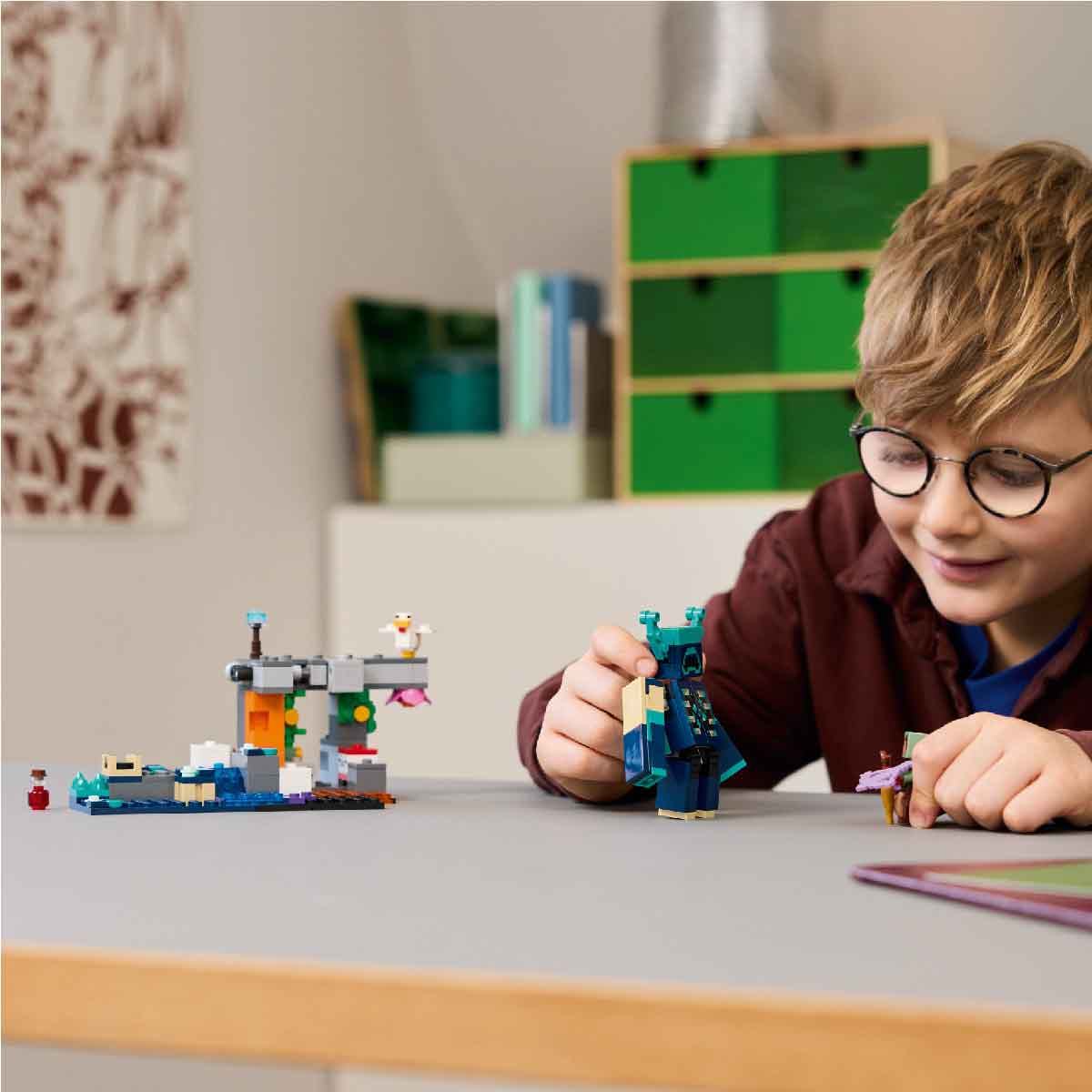 Đồ Chơi Lắp Ráp Cuộc Chạm Trán Warden LEGO MINECRAFT 21274 (238 chi tiết)