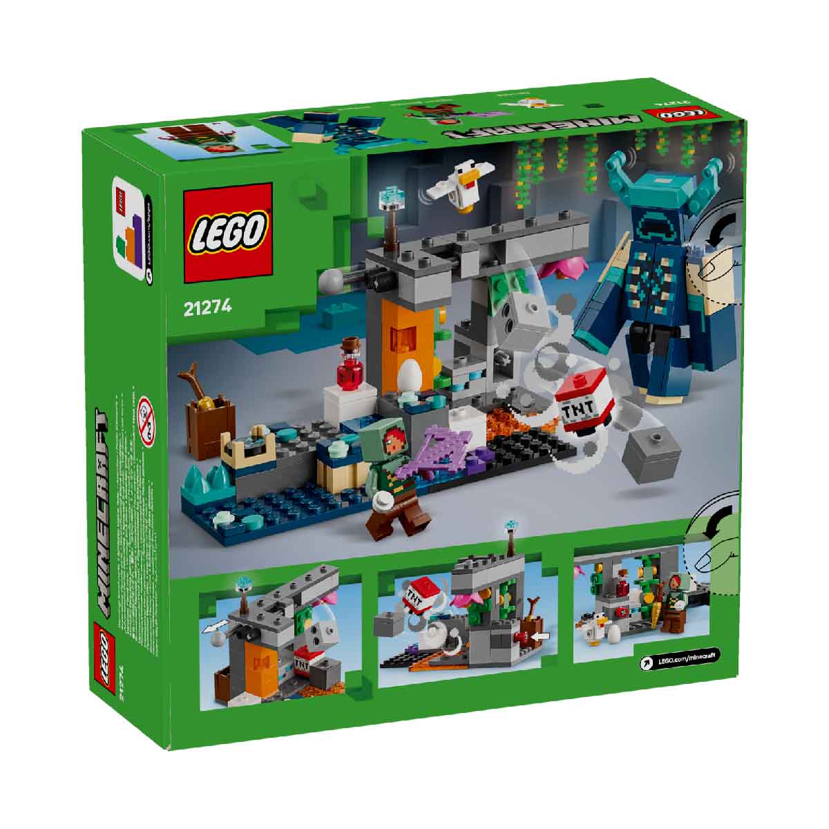 Đồ Chơi Lắp Ráp Cuộc Chạm Trán Warden LEGO MINECRAFT 21274 (238 chi tiết)