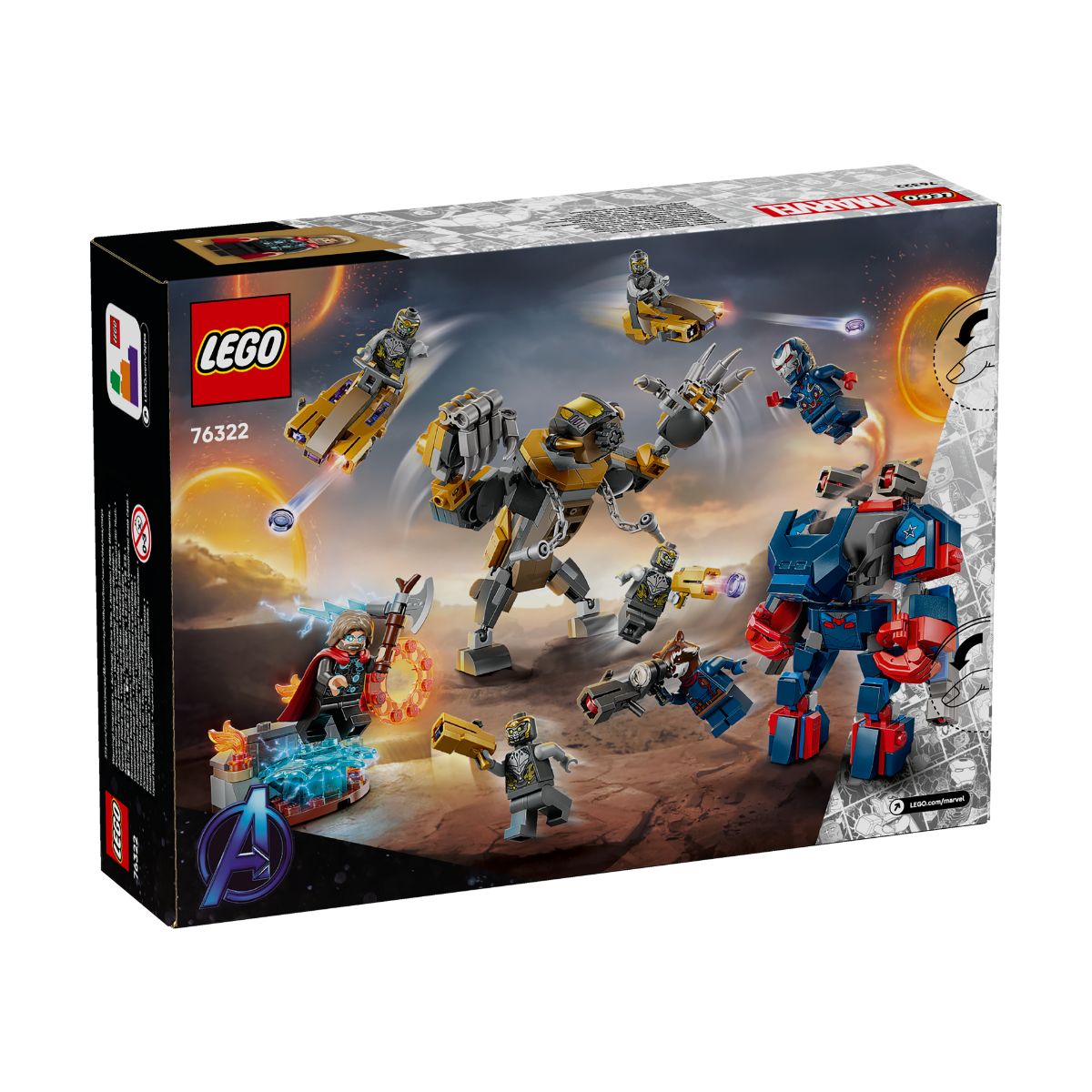 Đồ Chơi Lắp Ráp Cuộc Chiến Cuối Cùng: Thor vs Chitauri LEGO SUPERHEROES 76322 (373 chi tiết)