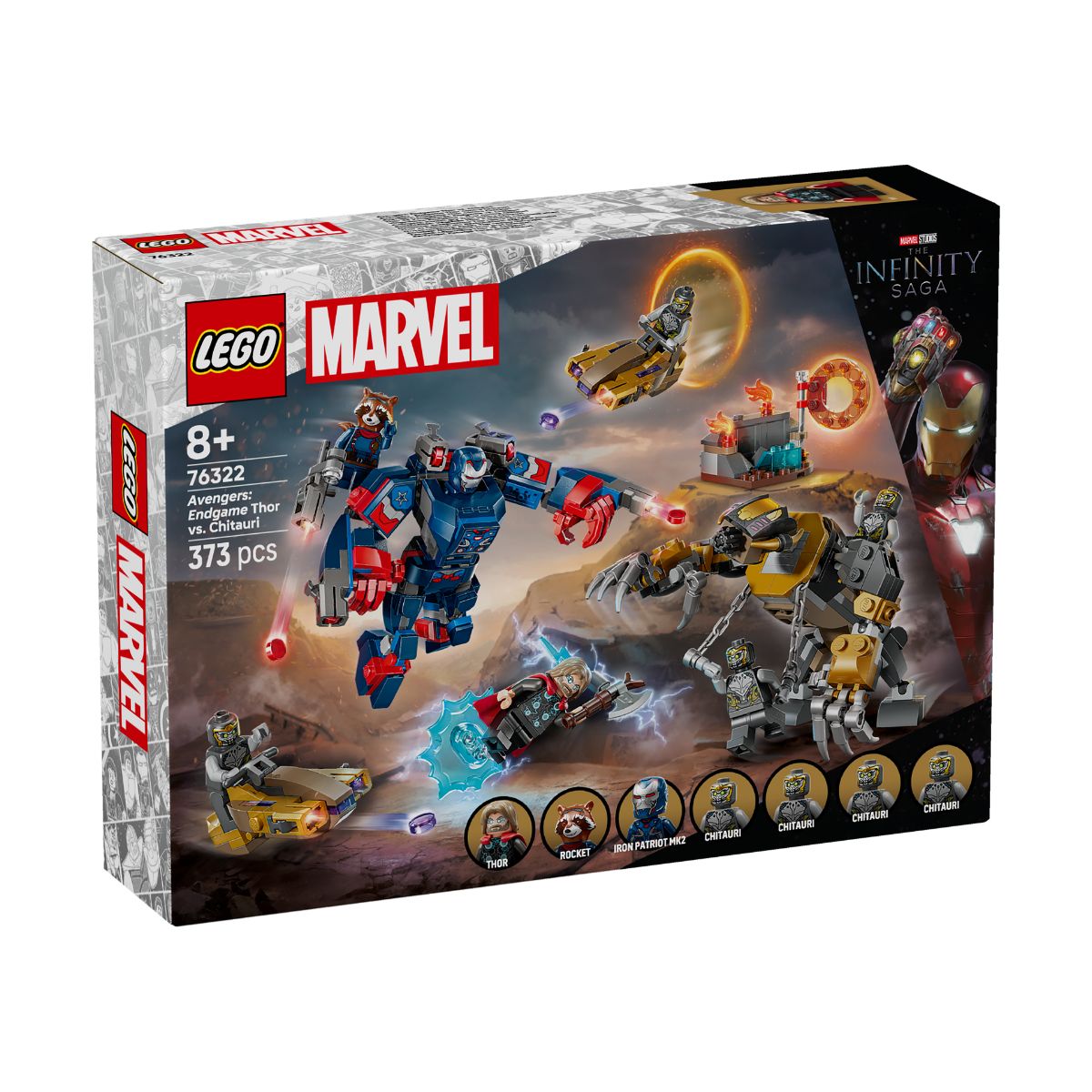 Đồ Chơi Lắp Ráp Cuộc Chiến Cuối Cùng: Thor vs Chitauri LEGO SUPERHEROES 76322 (373 chi tiết)