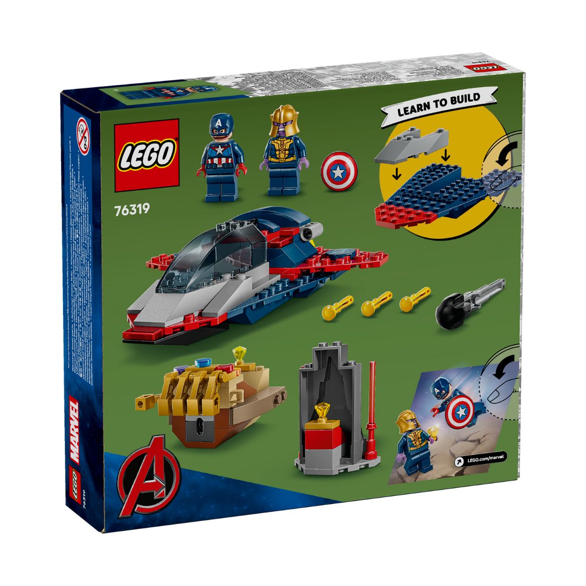 Đồ Chơi Lắp Ráp Cuộc Chiến Giữa Captain America Và Thanos LEGO SUPERHEROES 76319 (107 chi tiết)