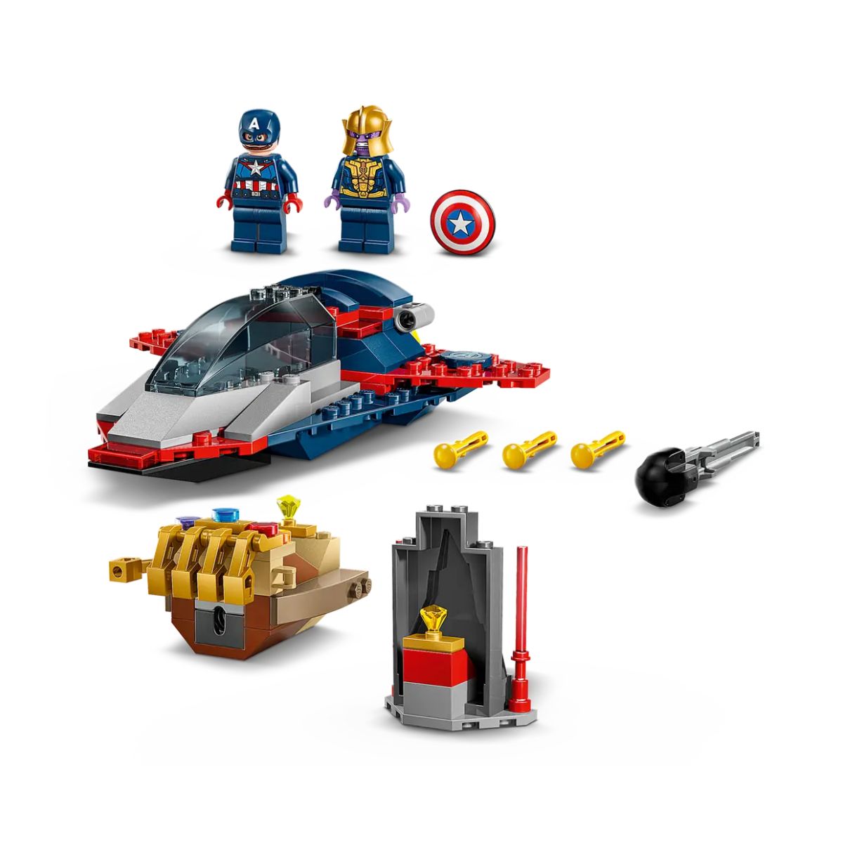 Đồ Chơi Lắp Ráp Cuộc Chiến Giữa Captain America Và Thanos LEGO SUPERHEROES 76319 (107 chi tiết)