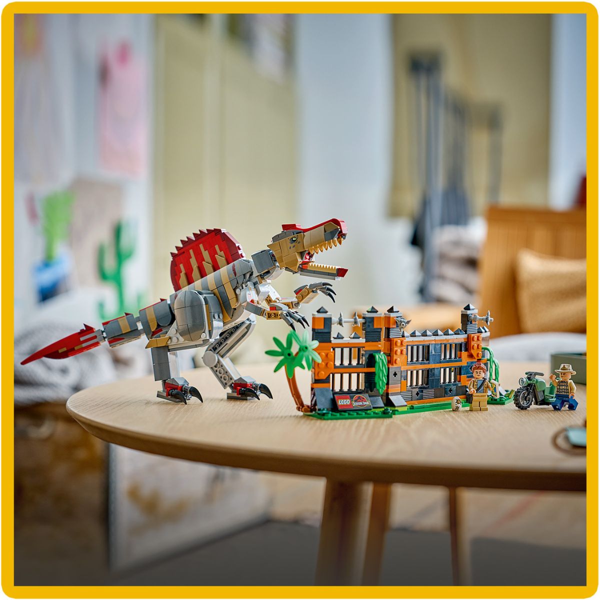 Đồ Chơi Lắp Ráp Cuộc Đào Thoát Của Khủng Long Spinosaurus LEGO JURASSIC 77982 (820 Chi Tiết)