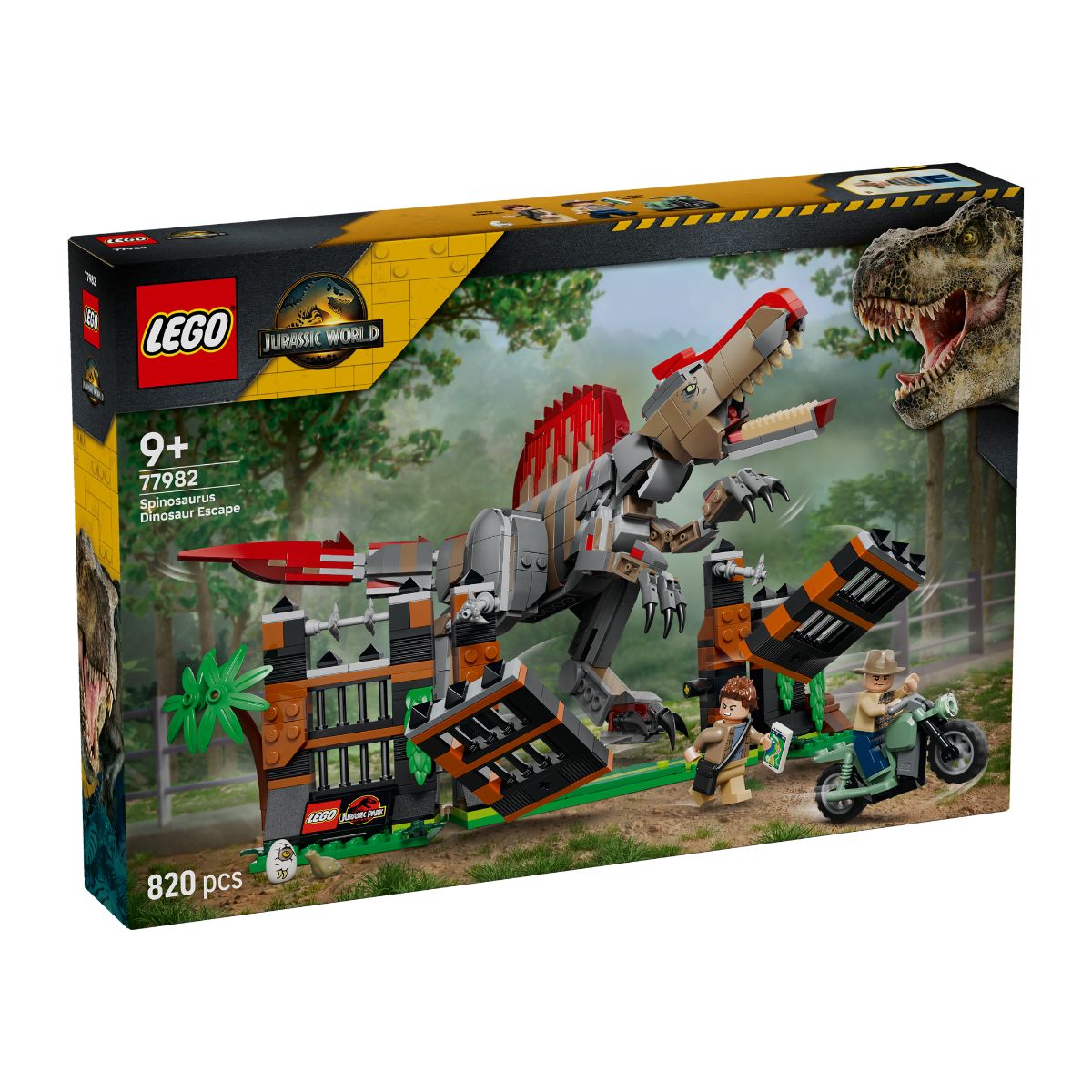 Đồ Chơi Lắp Ráp Cuộc Đào Thoát Của Khủng Long Spinosaurus LEGO JURASSIC 77982 (820 Chi Tiết)