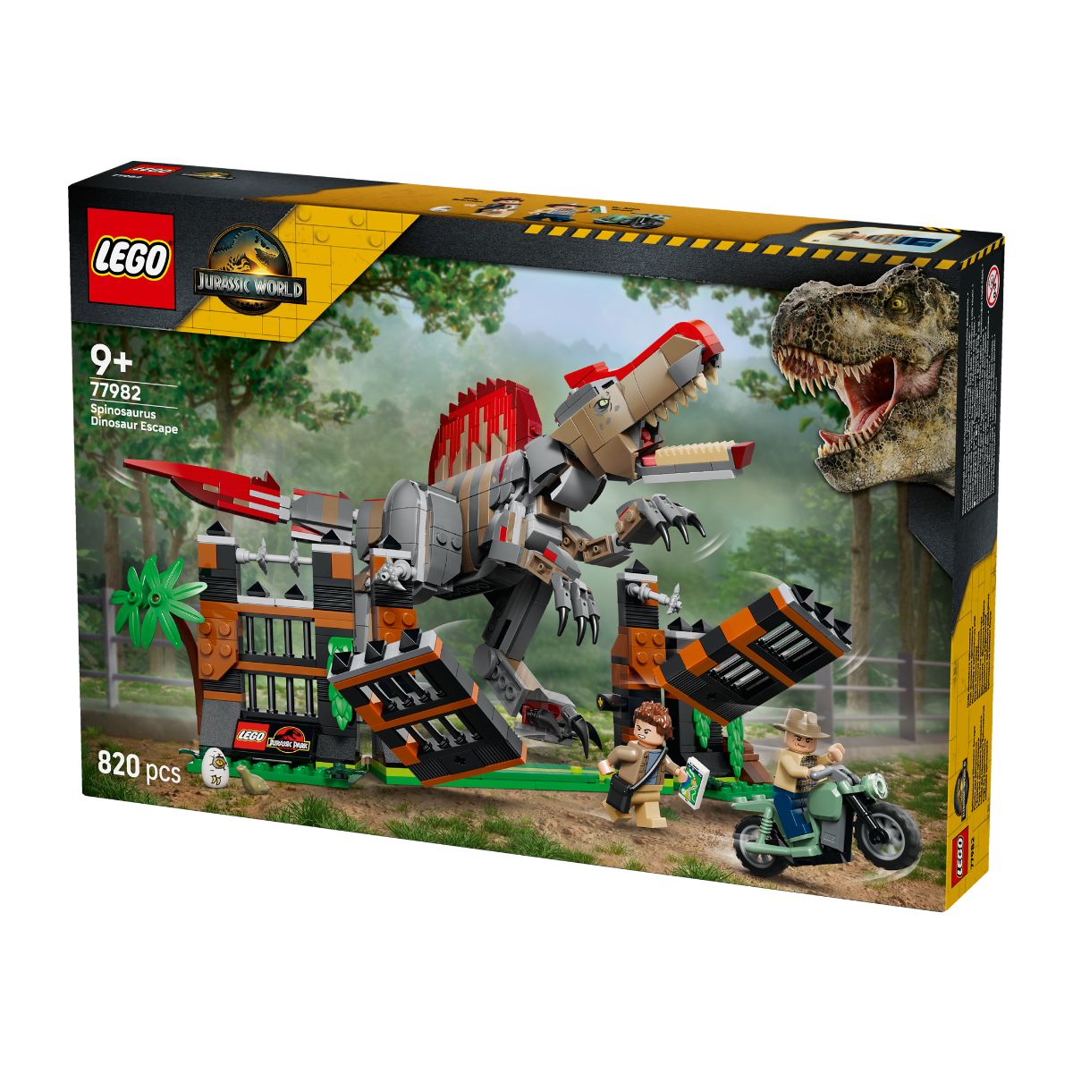 Đồ Chơi Lắp Ráp Cuộc Đào Thoát Của Khủng Long Spinosaurus LEGO JURASSIC 77982 (820 Chi Tiết)