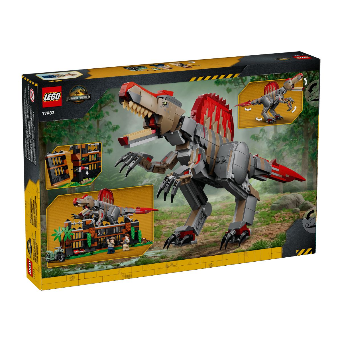 Đồ Chơi Lắp Ráp Cuộc Đào Thoát Của Khủng Long Spinosaurus LEGO JURASSIC 77982 (820 Chi Tiết)