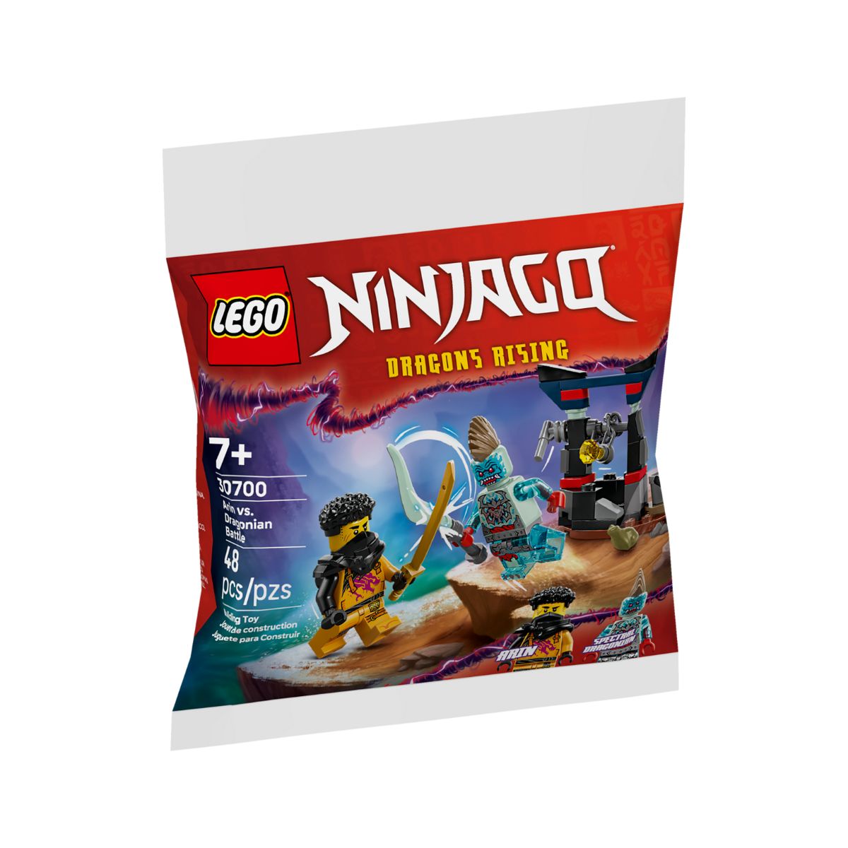 [Quà tặng, không bán] Đồ Chơi Lắp Ráp Cuộc Đối Đầu Arin và Dragonian LEGO MARKETING MKT-30700