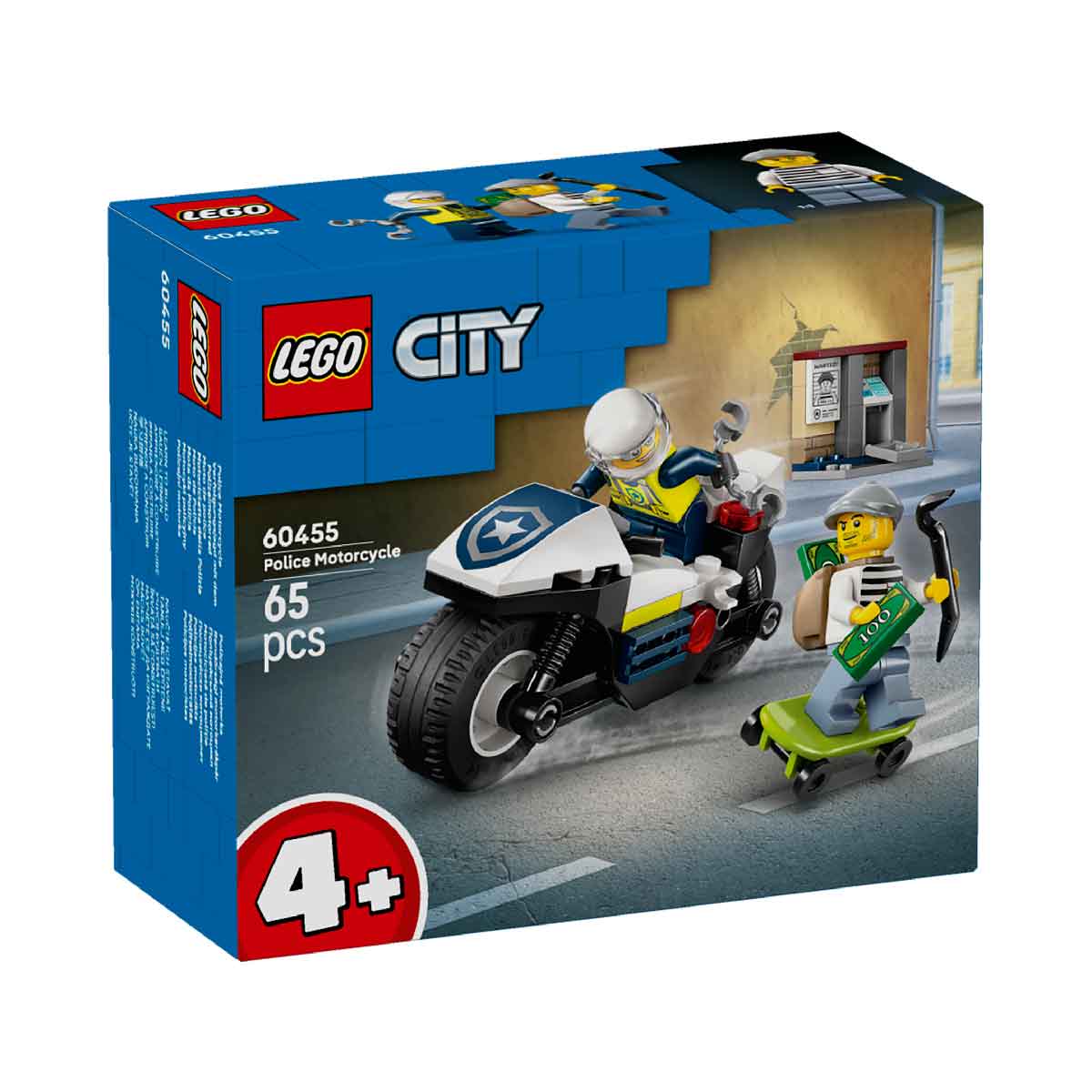 Đồ Chơi Lắp Ráp Cuộc Đua Truy Bắt Cướp LEGO CITY 60455 (65 chi tiết)