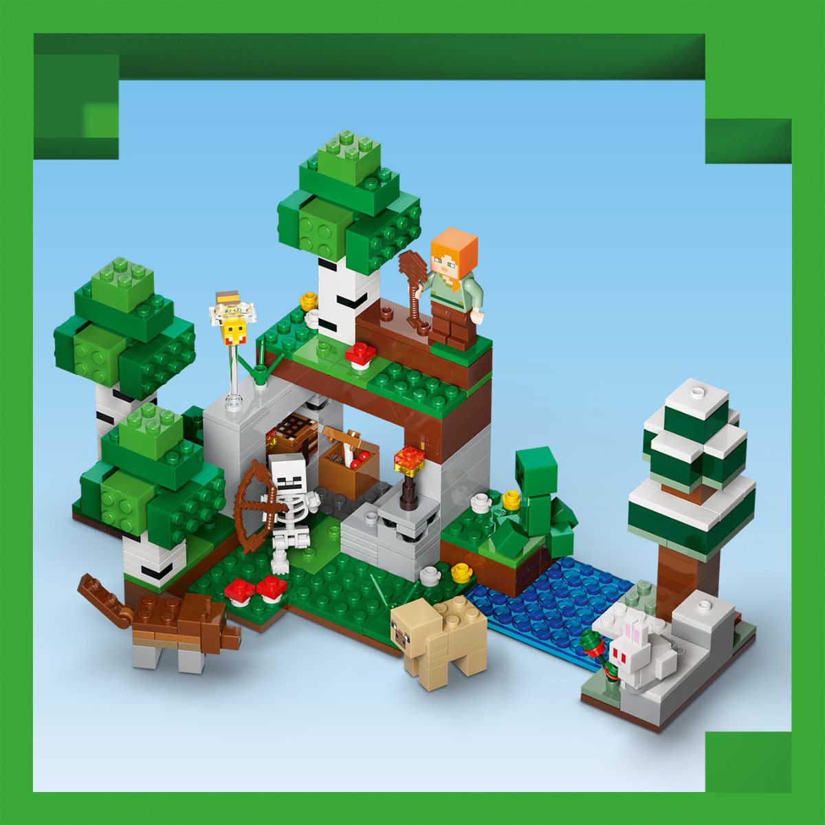 Đồ Chơi Lắp Ráp Cuộc Phiêu Lưu Đêm Đầu Tiên LEGO MINECRAFT 21593 (301 Chi Tiết)