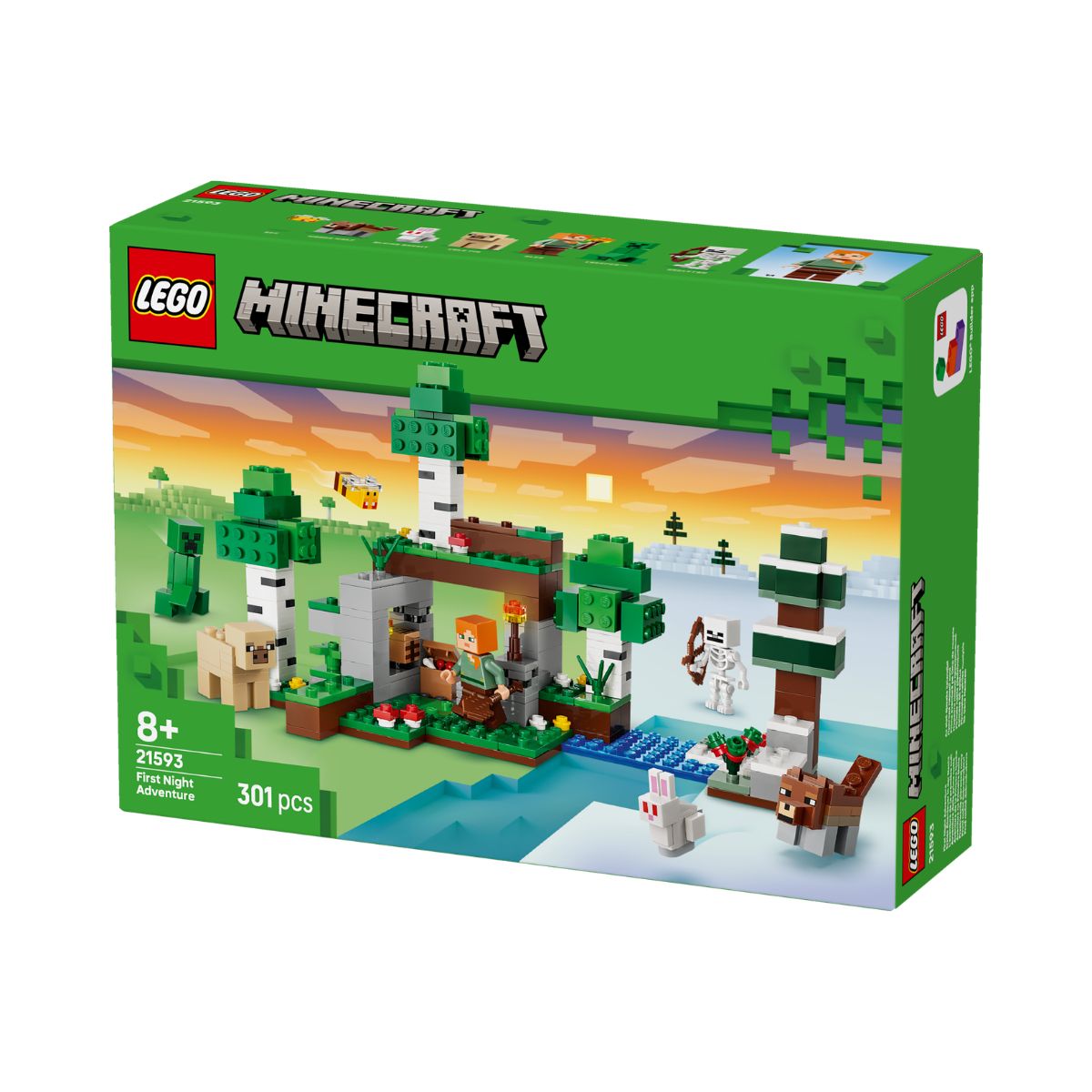 Đồ Chơi Lắp Ráp Cuộc Phiêu Lưu Đêm Đầu Tiên LEGO MINECRAFT 21593 (301 Chi Tiết)