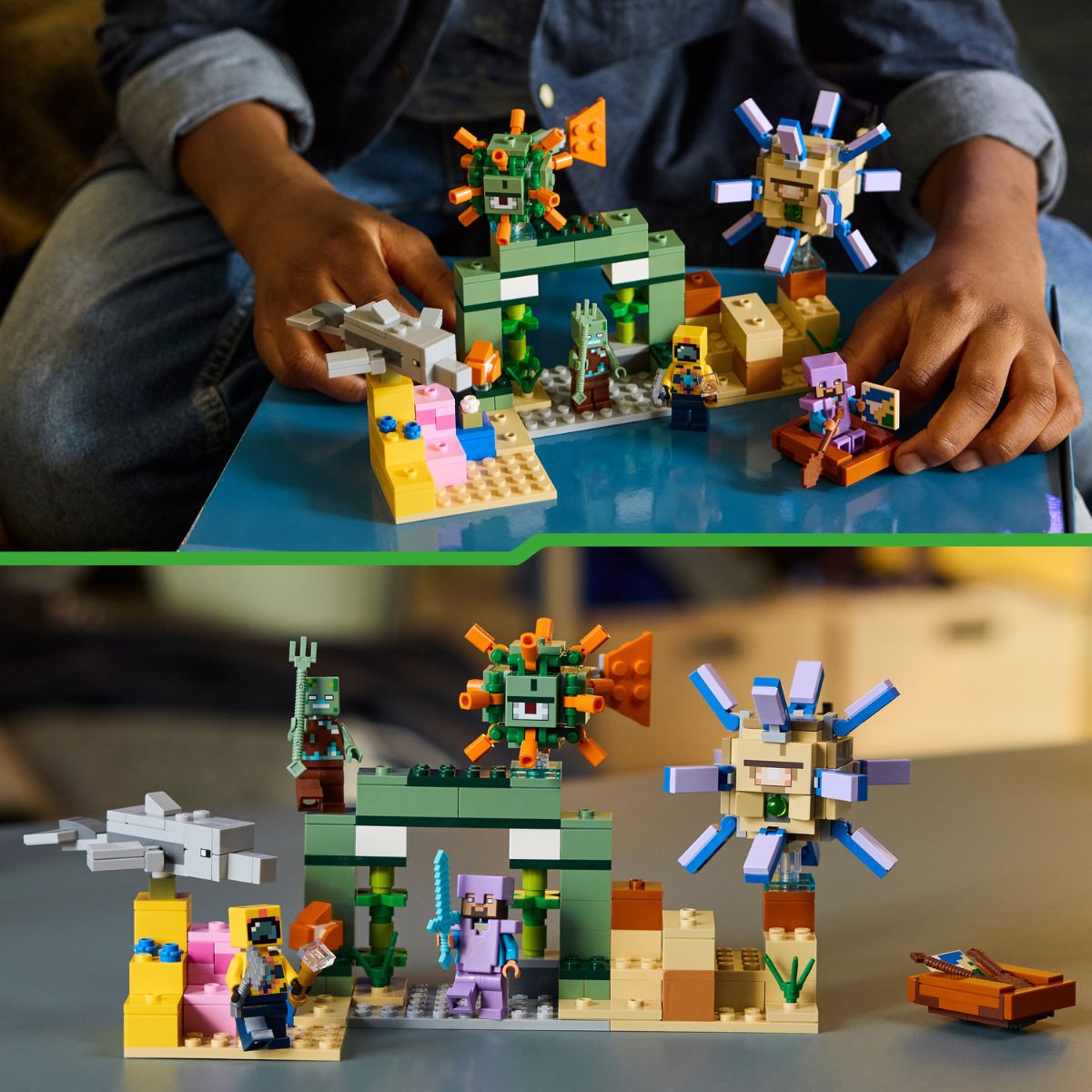 Đồ Chơi Lắp Ráp Cuộc Phiêu Lưu Dưới Đại Dương LEGO MINECRAFT 21598 (310 chi tiết)