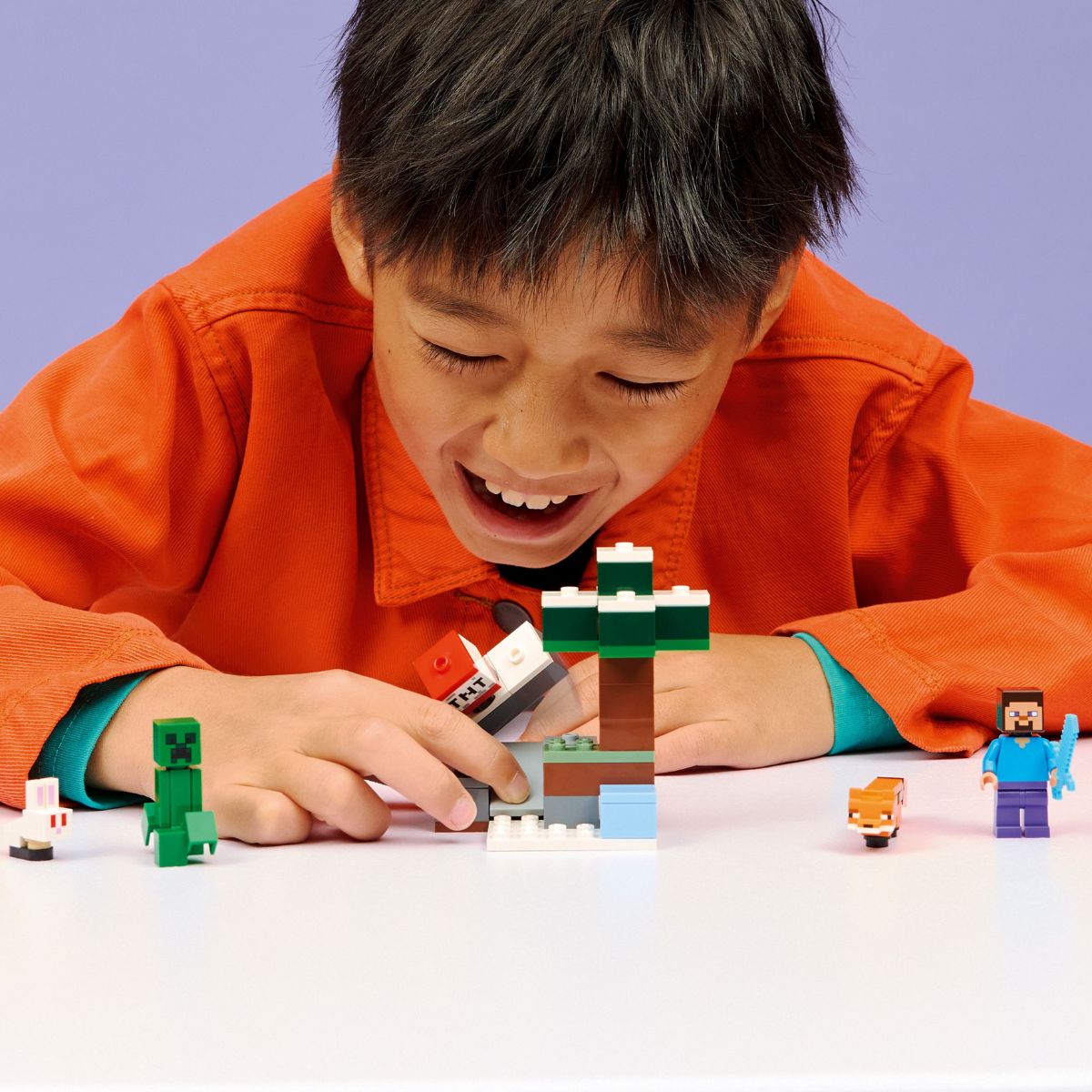 Đồ chơi lắp ráp Cuộc Phiêu Lưu Rừng Taiga Của Steve LEGO MINECRAFT 21583 (79 chi tiết)