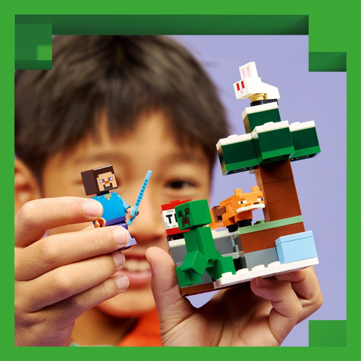 Đồ chơi lắp ráp Cuộc Phiêu Lưu Rừng Taiga Của Steve LEGO MINECRAFT 21583 (79 chi tiết)
