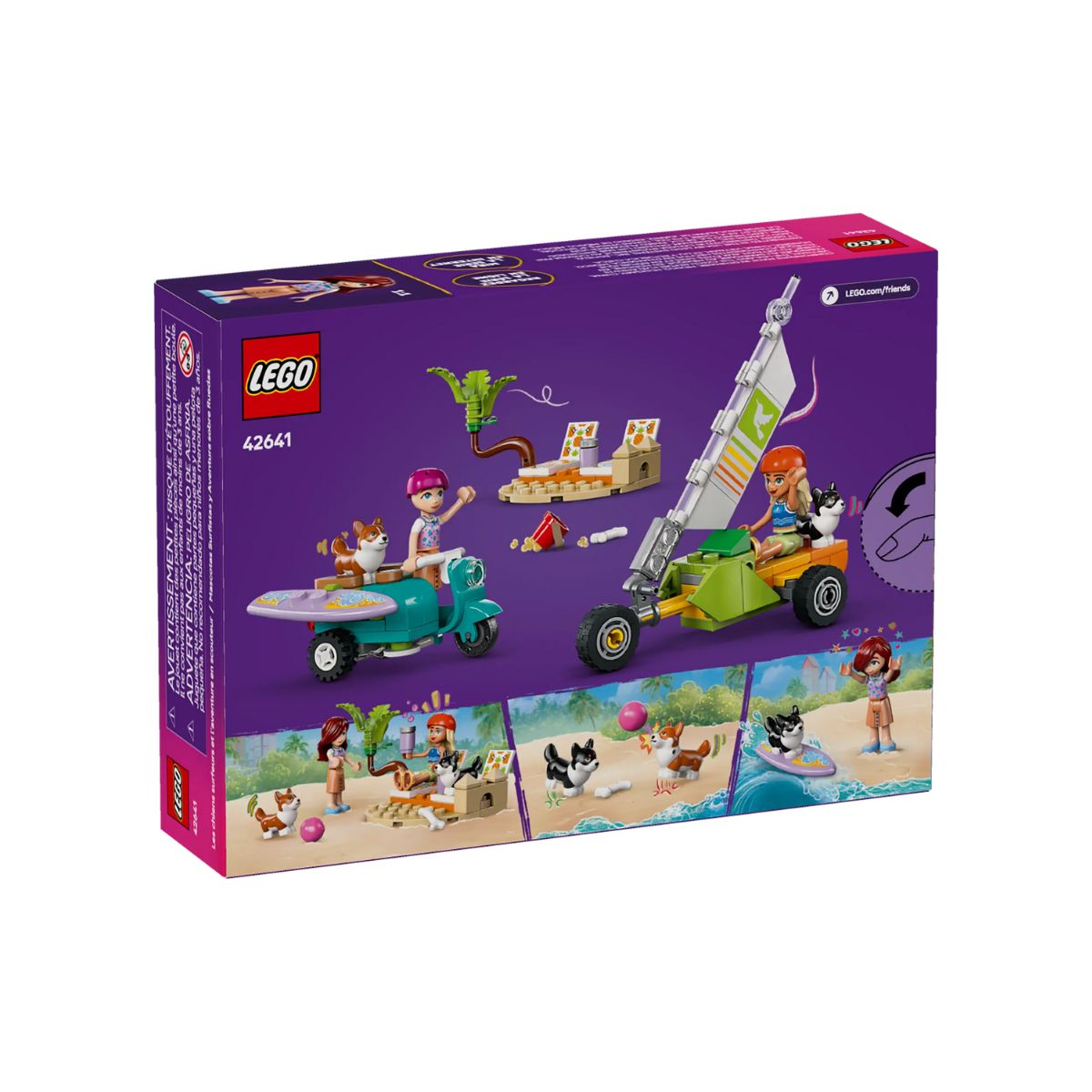 Đồ Chơi Lắp Ráp Cuộc Phiêu Lưu Xe Scooter Và Lướt Sóng LEGO FRIENDS 42641 (113 chi tiết)