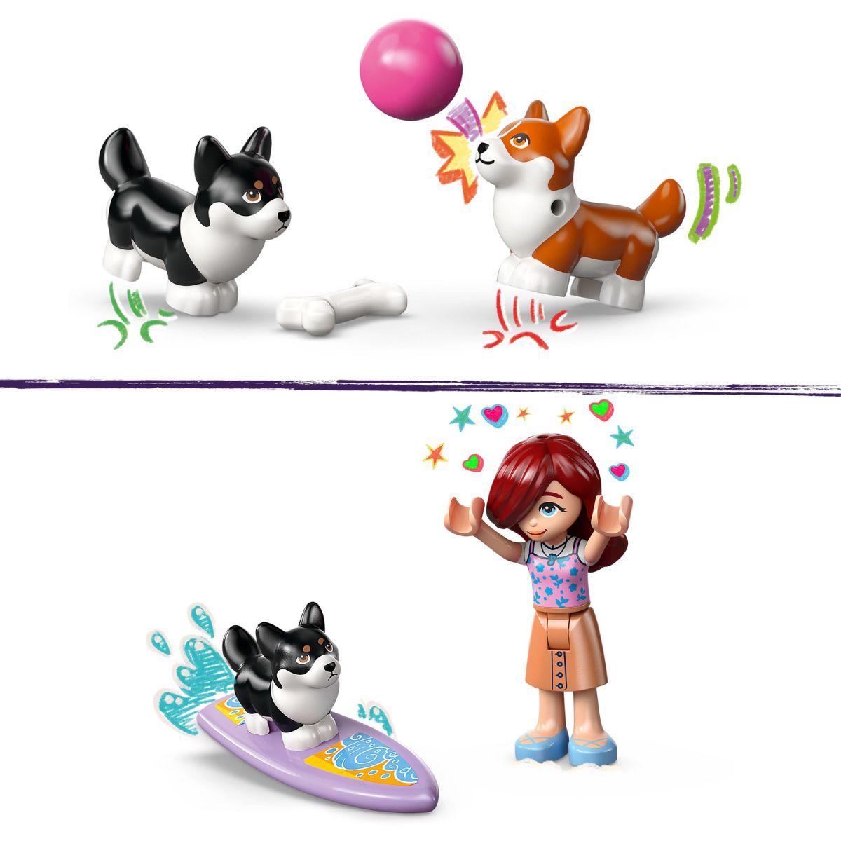 Đồ Chơi Lắp Ráp Cuộc Phiêu Lưu Xe Scooter Và Lướt Sóng LEGO FRIENDS 42641 (113 chi tiết)
