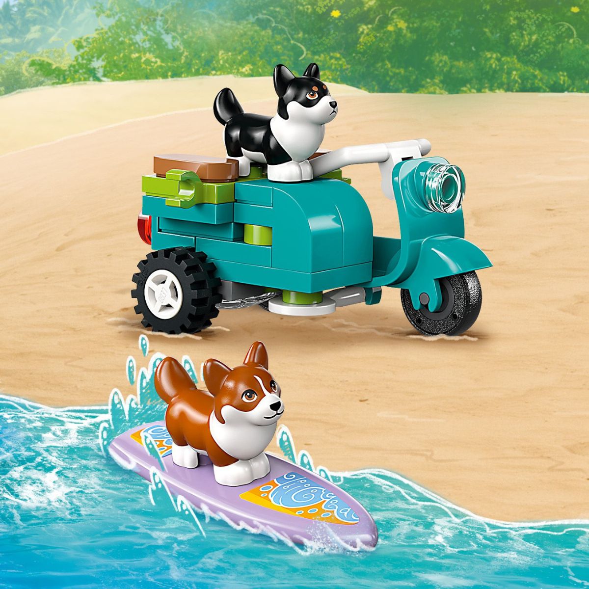 Đồ Chơi Lắp Ráp Cuộc Phiêu Lưu Xe Scooter Và Lướt Sóng LEGO FRIENDS 42641 (113 chi tiết)