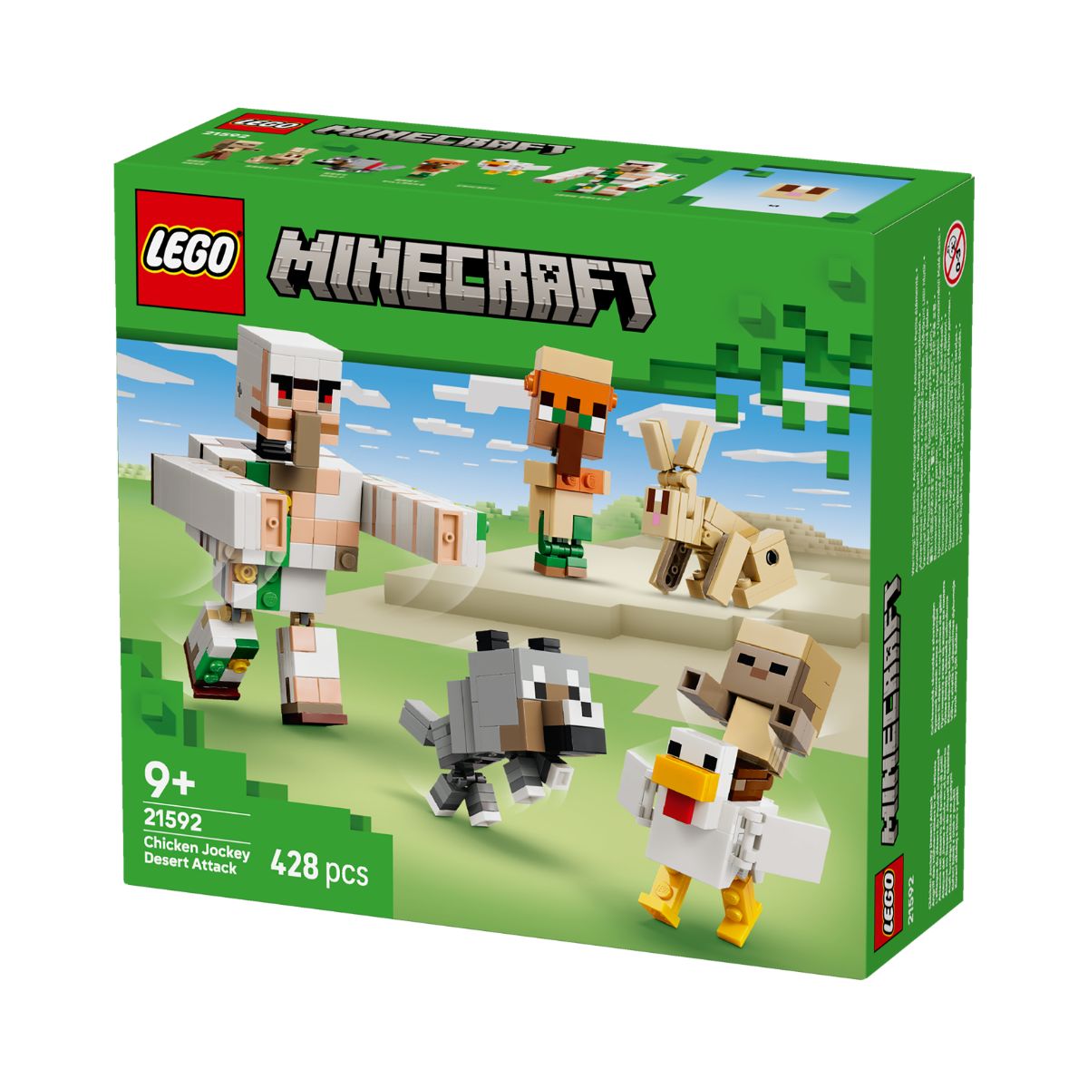 Đồ Chơi Lắp Ráp Cuộc Tấn Công Sa Mạc Của Chicken Jockey LEGO MINECRAFT 21592 (428 Chi Tiết)