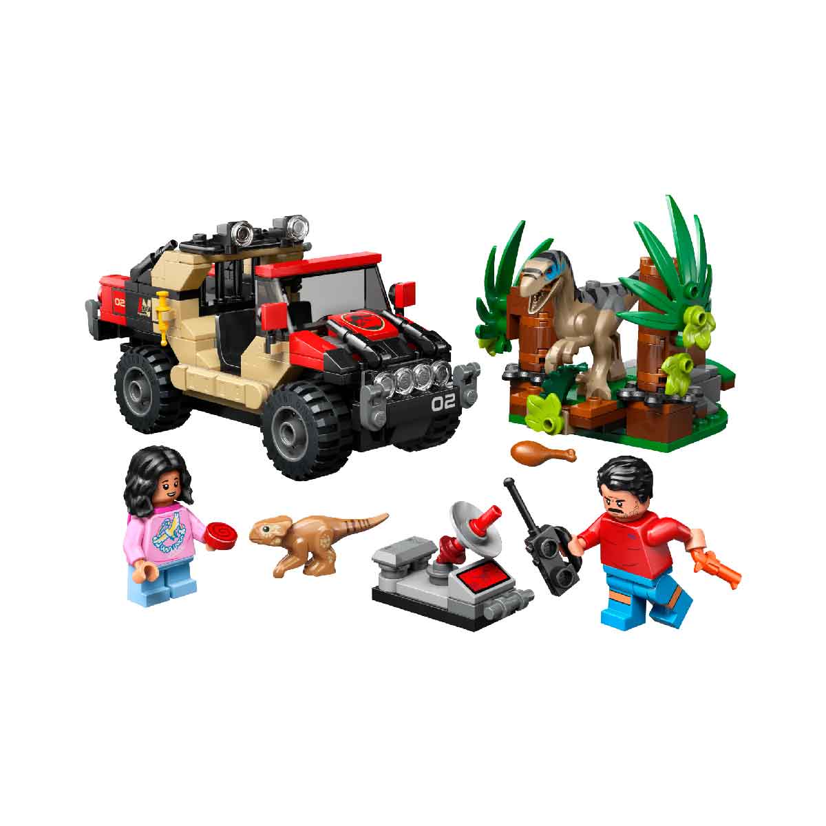 Đồ Chơi Lắp Ráp Cuộc Tẩu Thoát Khỏi Raptor LEGO JURASSIC 76972 (285 chi tiết)