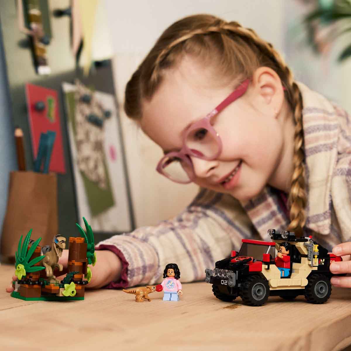 Đồ Chơi Lắp Ráp Cuộc Tẩu Thoát Khỏi Raptor LEGO JURASSIC 76972 (285 chi tiết)