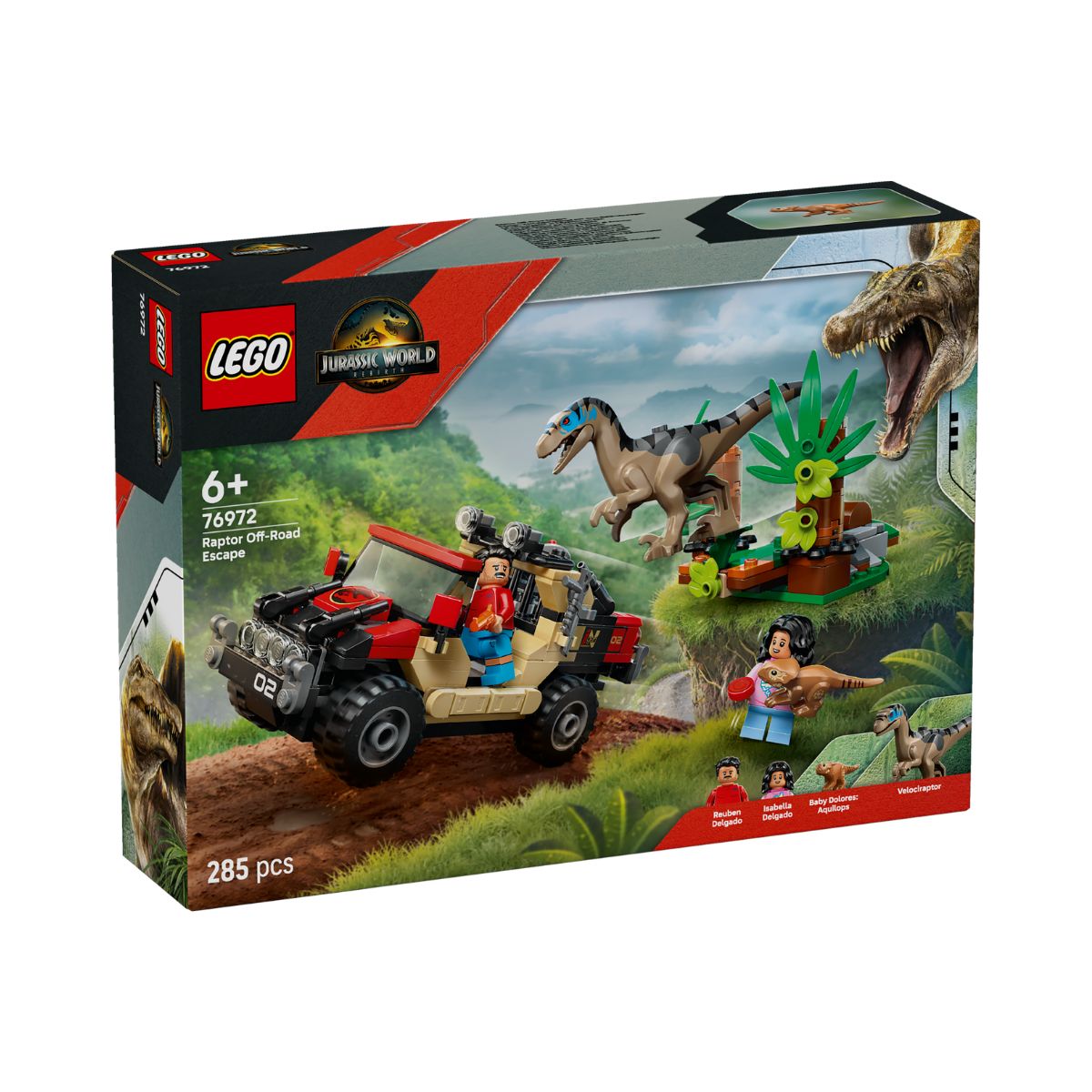 Đồ Chơi Lắp Ráp Cuộc Tẩu Thoát Khỏi Raptor LEGO JURASSIC 76972 (285 chi tiết)