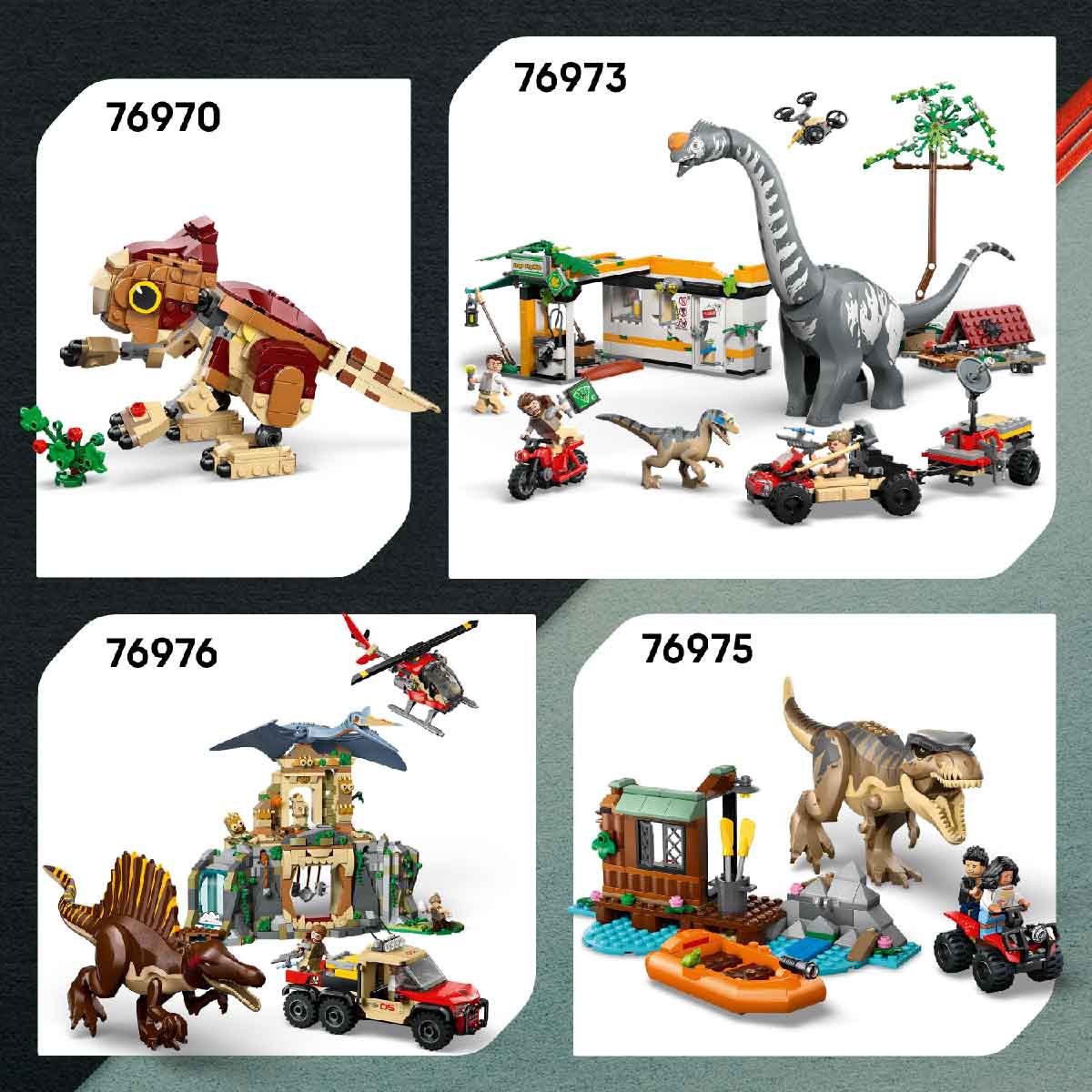 Đồ Chơi Lắp Ráp Cuộc Tẩu Thoát Khỏi Raptor LEGO JURASSIC 76972 (285 chi tiết)
