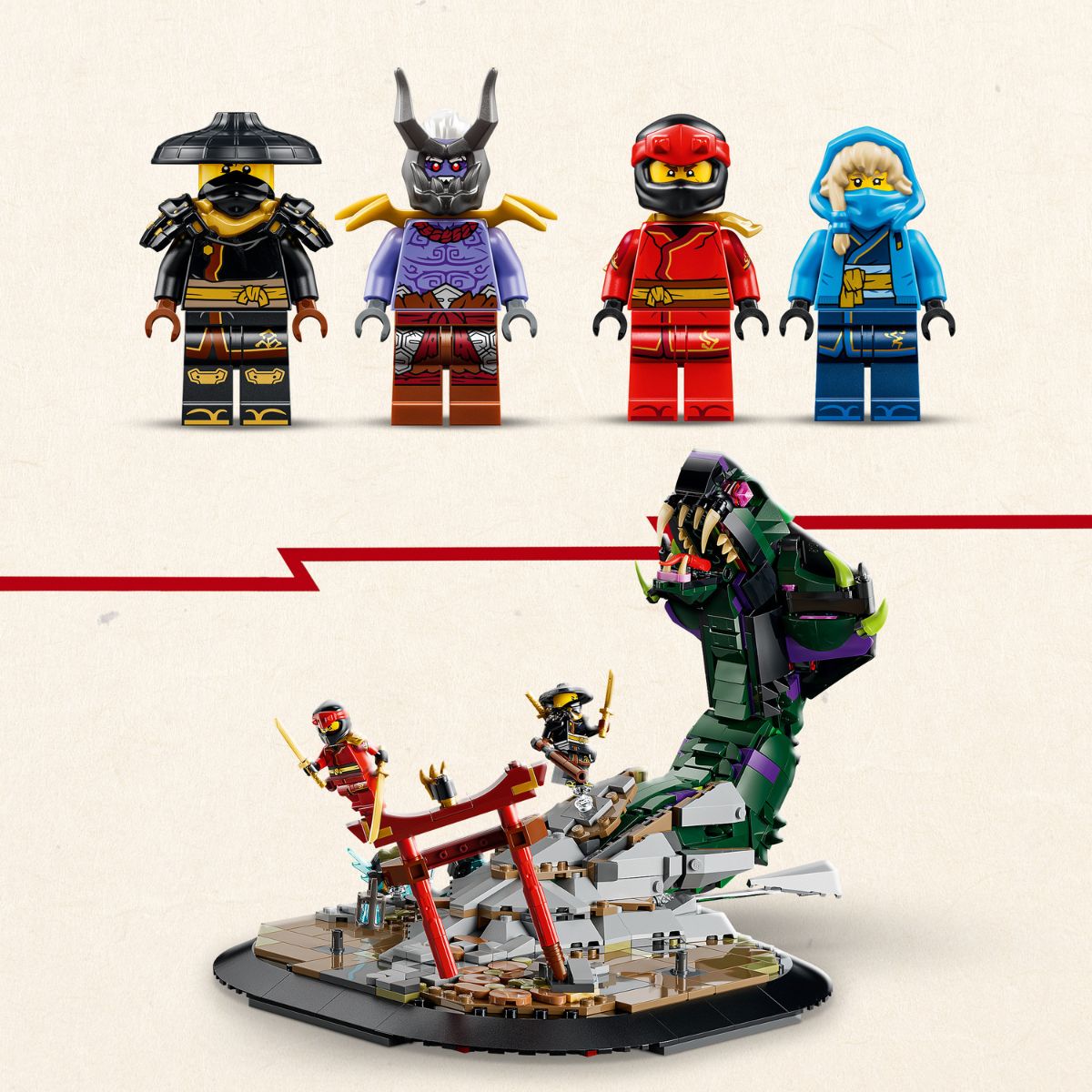 Đồ Chơi Lắp Ráp Đại Chiến Rồng Tối Thượng LEGO NINJAGO 71872 (2178 chi tiết)