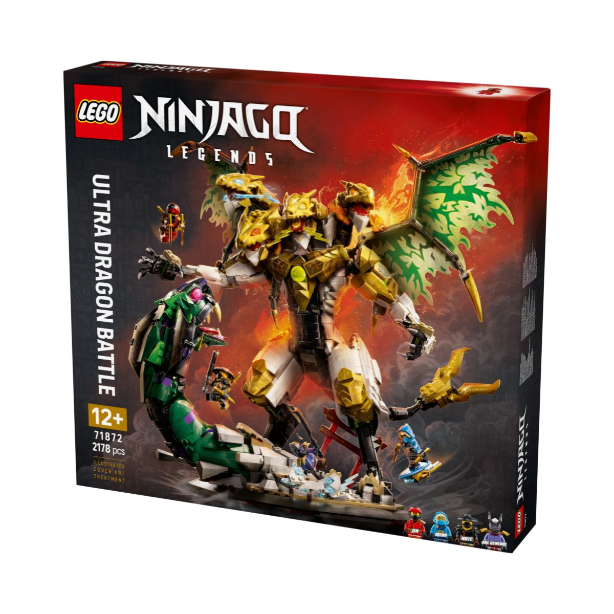 Đồ Chơi Lắp Ráp Đại Chiến Rồng Tối Thượng LEGO NINJAGO 71872 (2178 chi tiết)