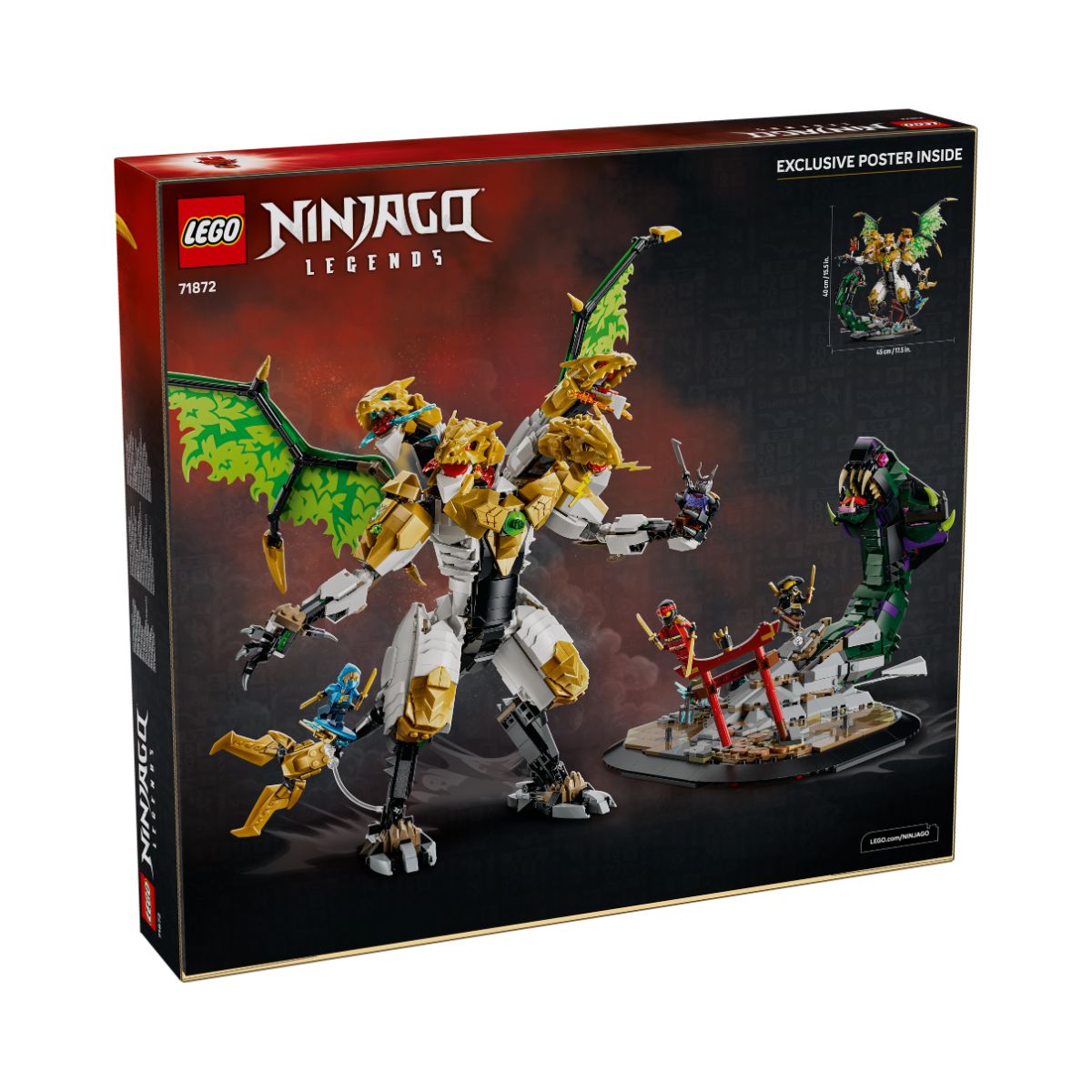 Đồ Chơi Lắp Ráp Đại Chiến Rồng Tối Thượng LEGO NINJAGO 71872 (2178 chi tiết)