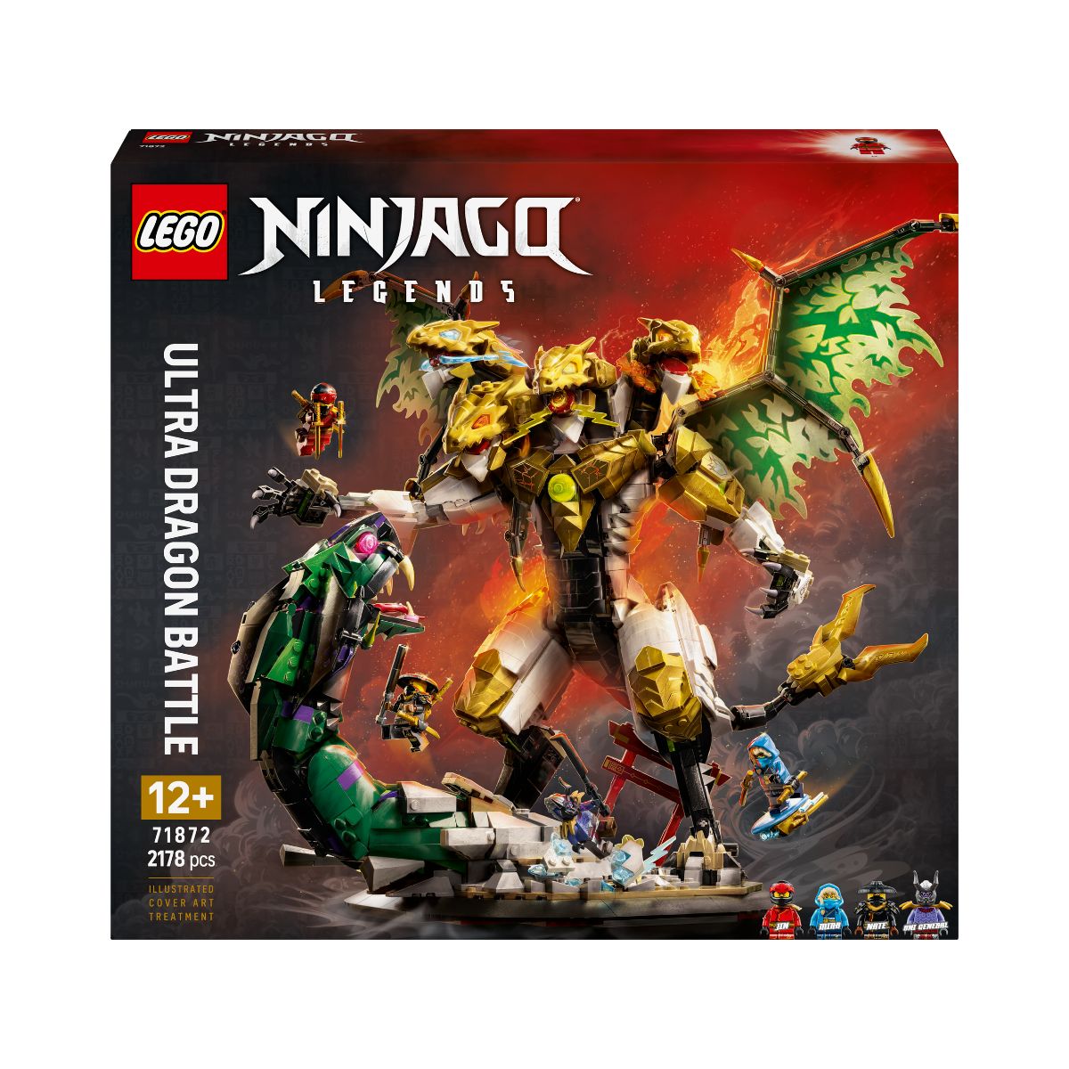 Đồ Chơi Lắp Ráp Đại Chiến Rồng Tối Thượng LEGO NINJAGO 71872 (2178 chi tiết)