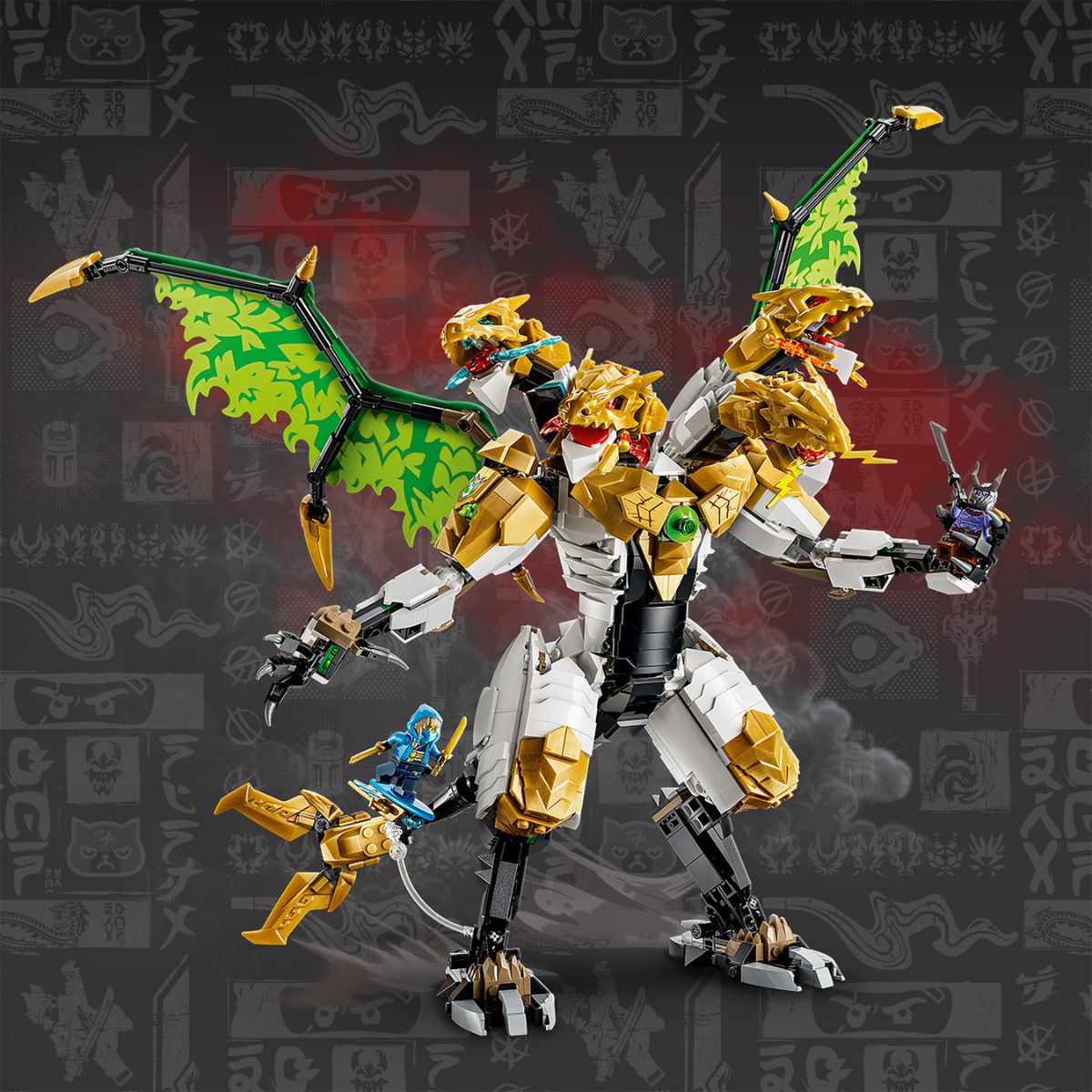 Đồ Chơi Lắp Ráp Đại Chiến Rồng Tối Thượng LEGO NINJAGO 71872 (2178 chi tiết)