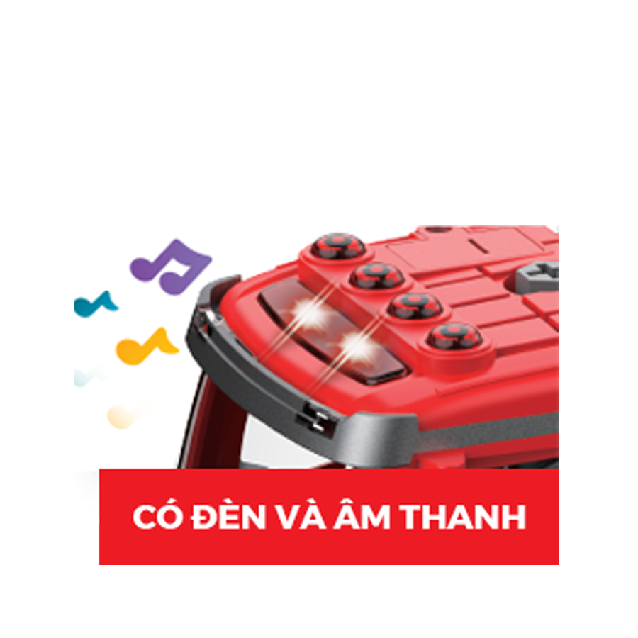 Đồ chơi lắp ráp DIY 2 trong 1 Xe cứu hỏa có đèn và âm thanh VECTO VT9087