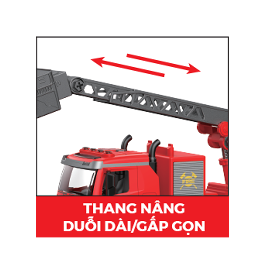Đồ chơi lắp ráp DIY 2 trong 1 Xe cứu hỏa có đèn và âm thanh VECTO VT9087