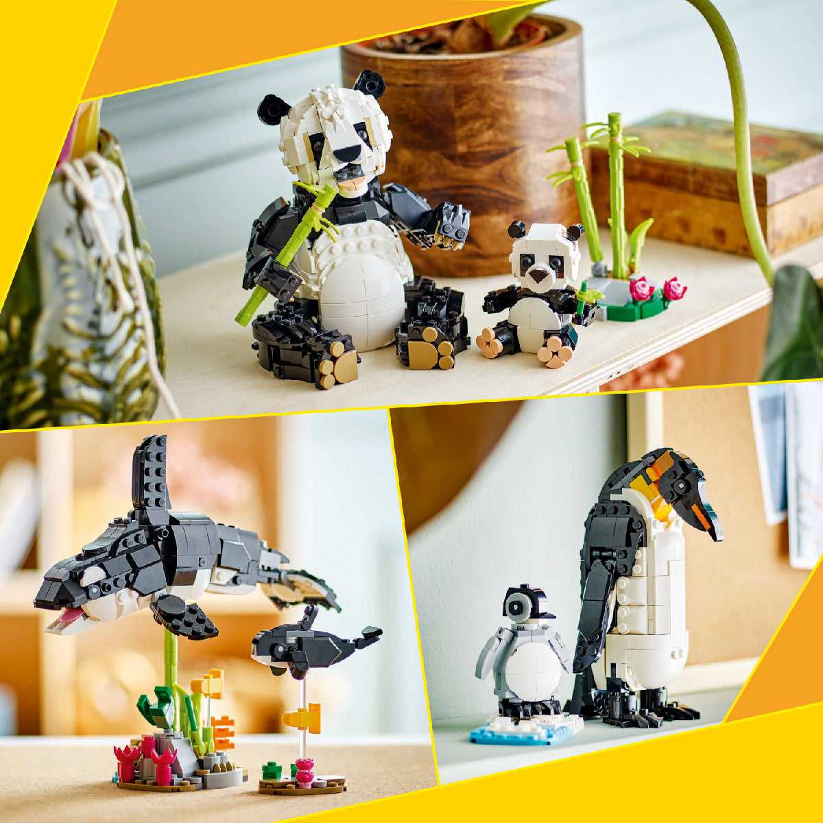 Đồ Chơi Lắp Ráp Động Vật Hoang Dã: Gia Đình Gấu Trúc LEGO CREATOR 31165