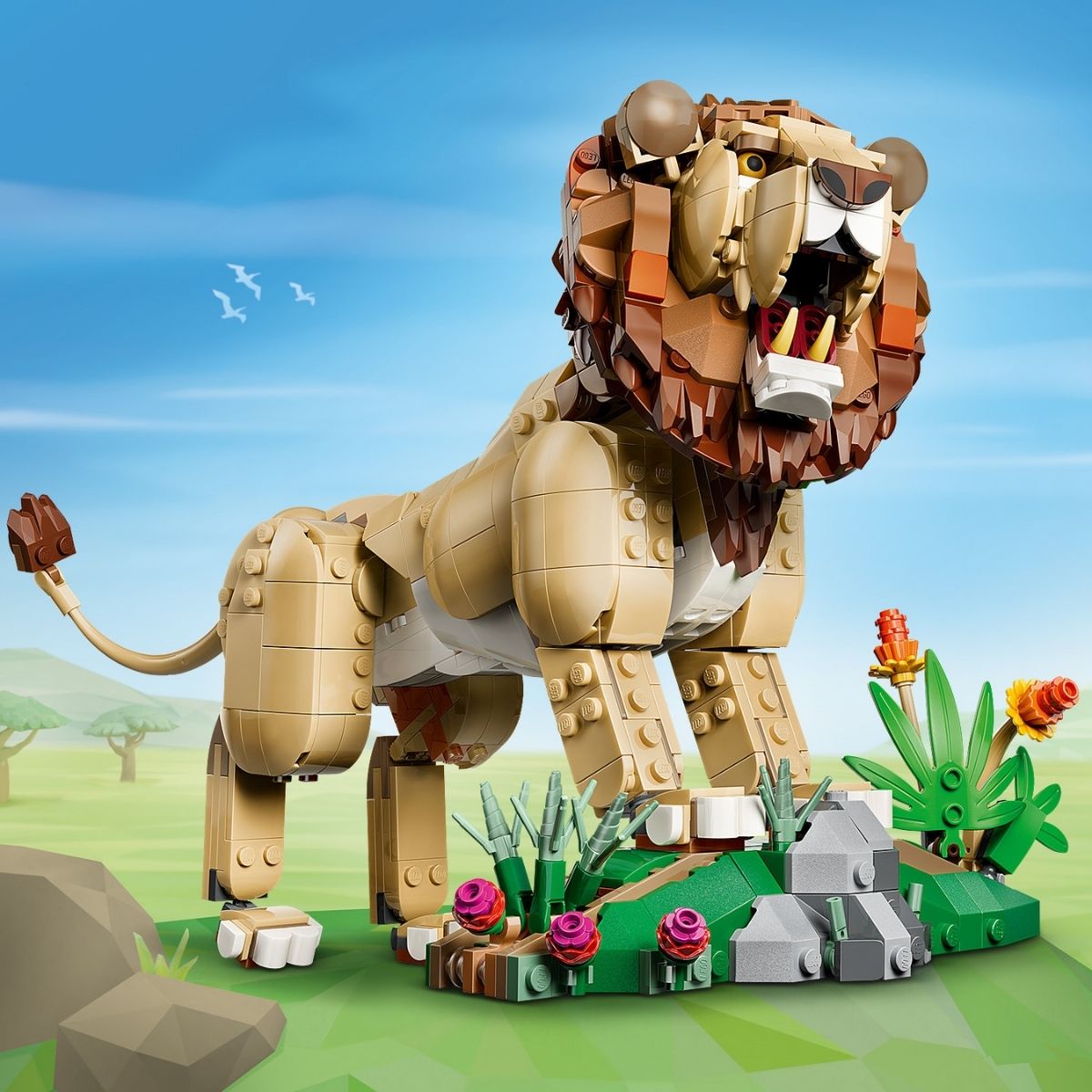 Đồ Chơi Lắp Ráp Động Vật Hoang Dã: Sư Tử Oai Phong LEGO CREATOR MS-31386 (839 chi tiết)