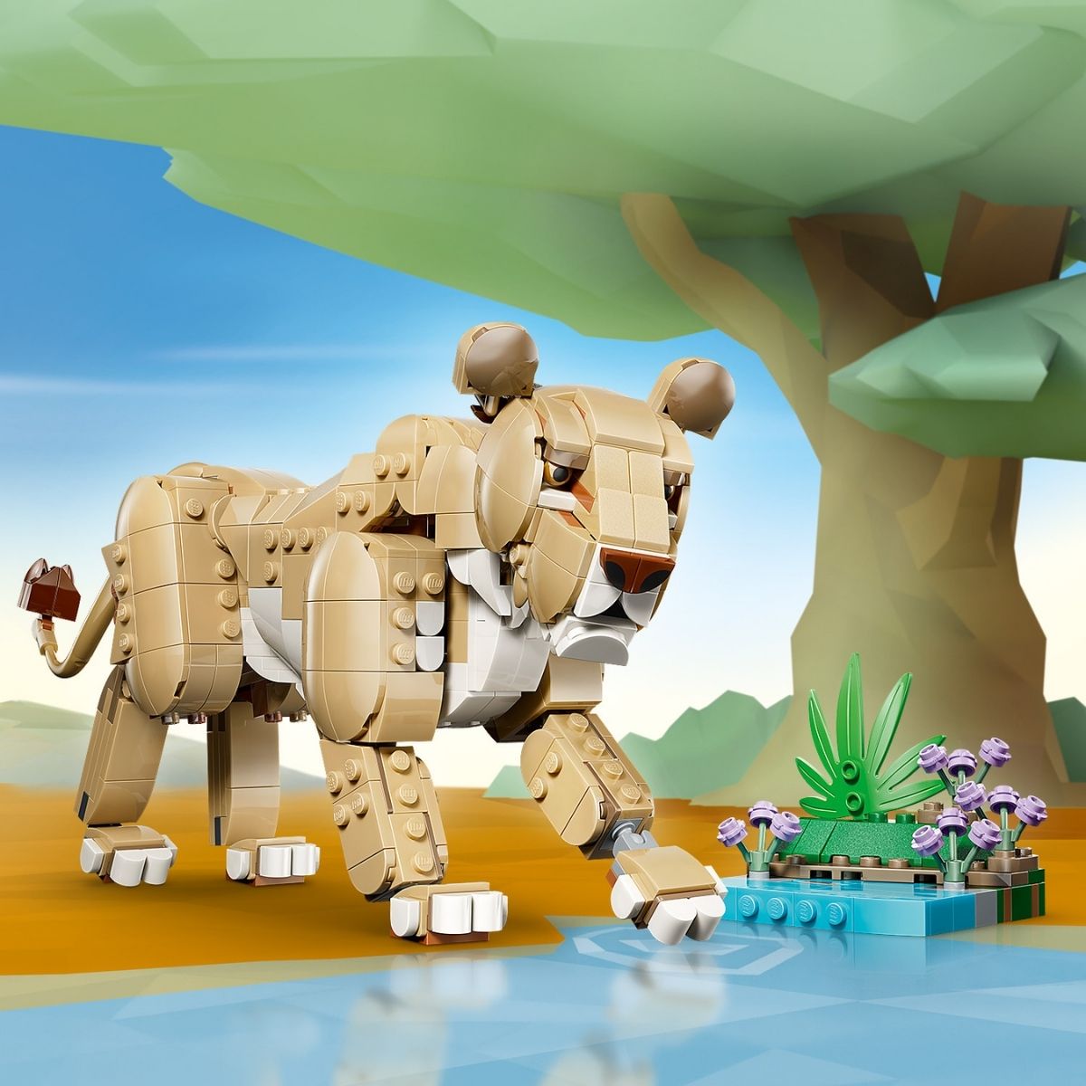 Đồ Chơi Lắp Ráp Động Vật Hoang Dã: Sư Tử Oai Phong LEGO CREATOR 31386 (839 chi tiết)