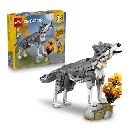 do-choi-lap-rap-dong-vat-rung-xanh-soi-xam-lego-creator-31393-01