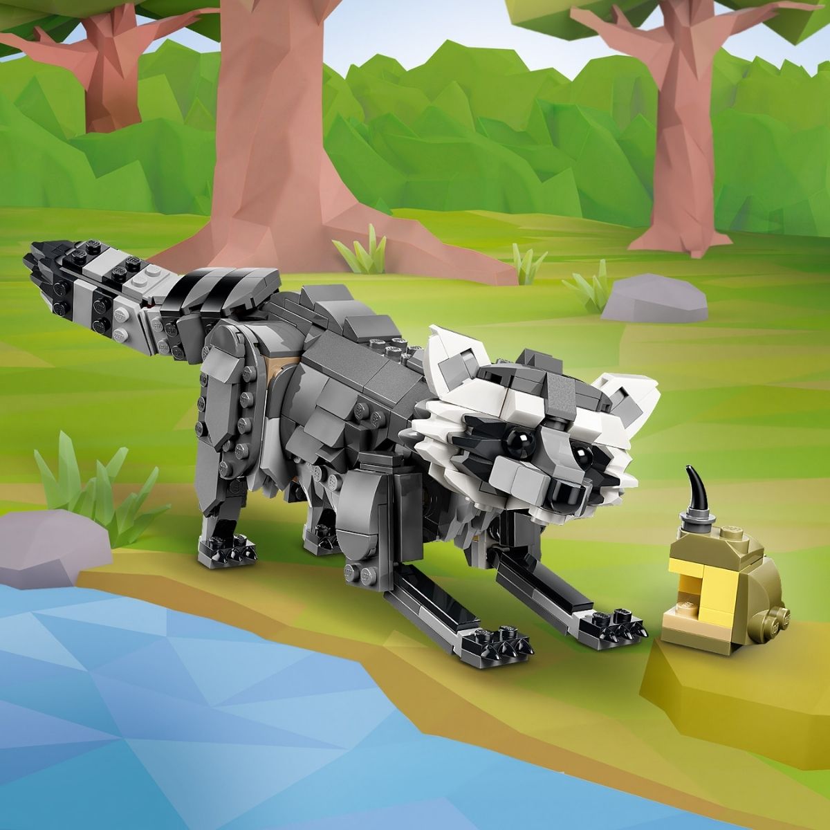 Đồ Chơi Lắp Ráp Động Vật Rừng Xanh: Sói Xám LEGO CREATOR 31393 (657 chi tiết)