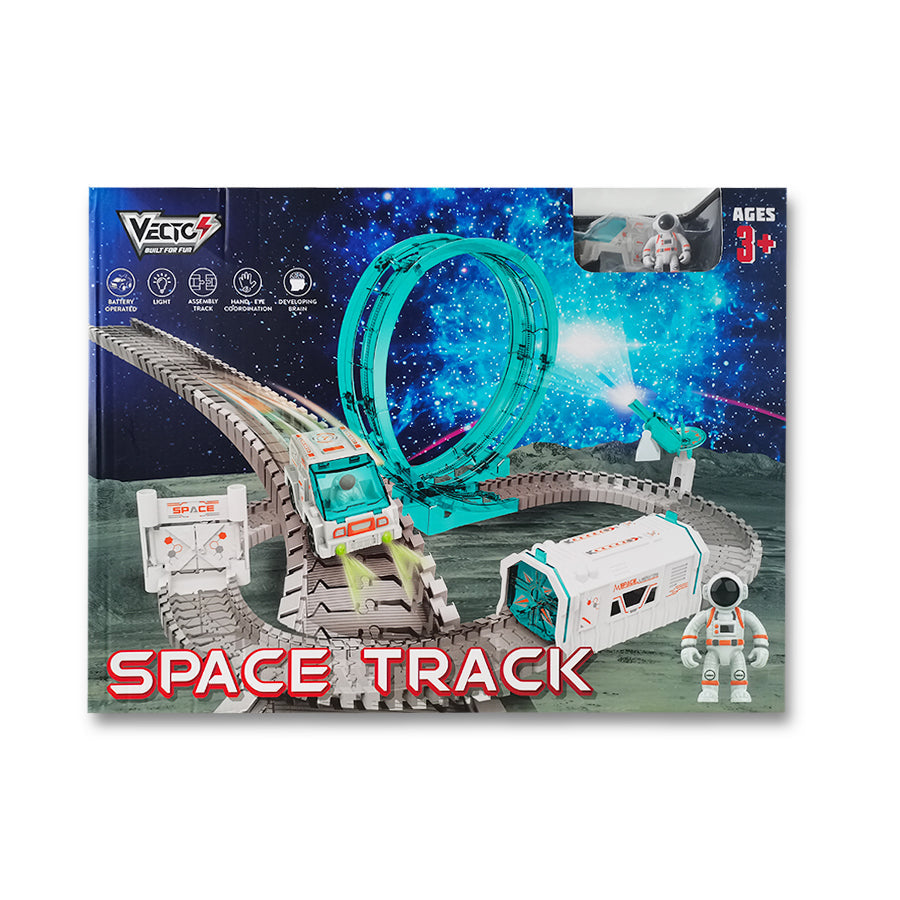 Đồ Chơi Lắp Ráp Đường Ray Và Xe Không Gian Chạy Pin VECTO VT99924