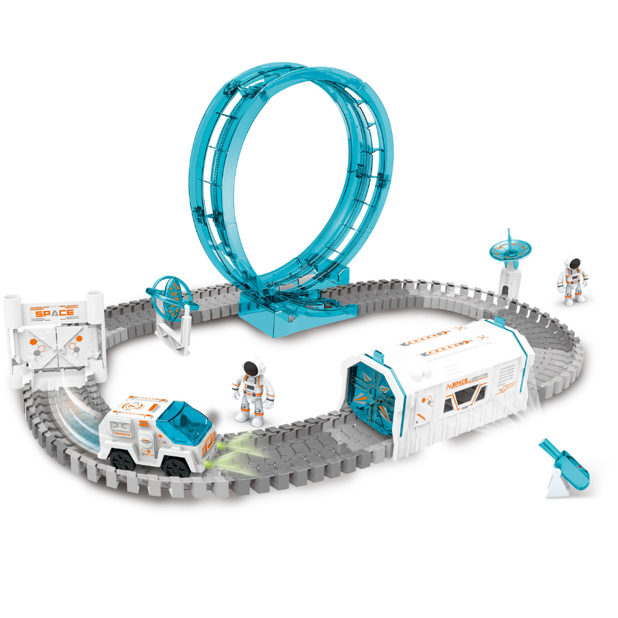 Đồ Chơi Lắp Ráp Đường Ray Và Xe Không Gian Chạy Pin VECTO VT99924