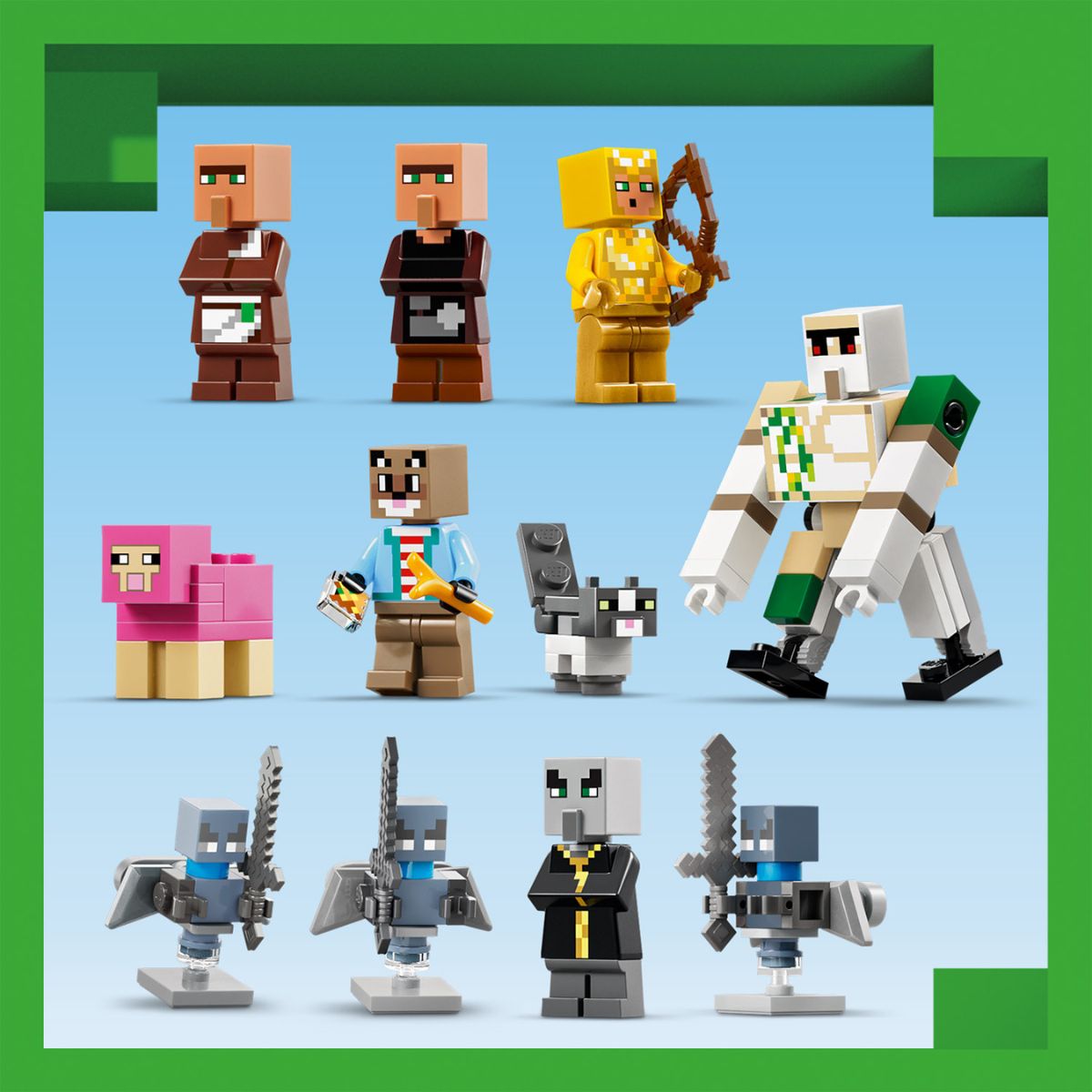Đồ Chơi Lắp Ráp Evoker Tấn Công Làng LEGO MINECRAFT 21596 (607 Chi Tiết)