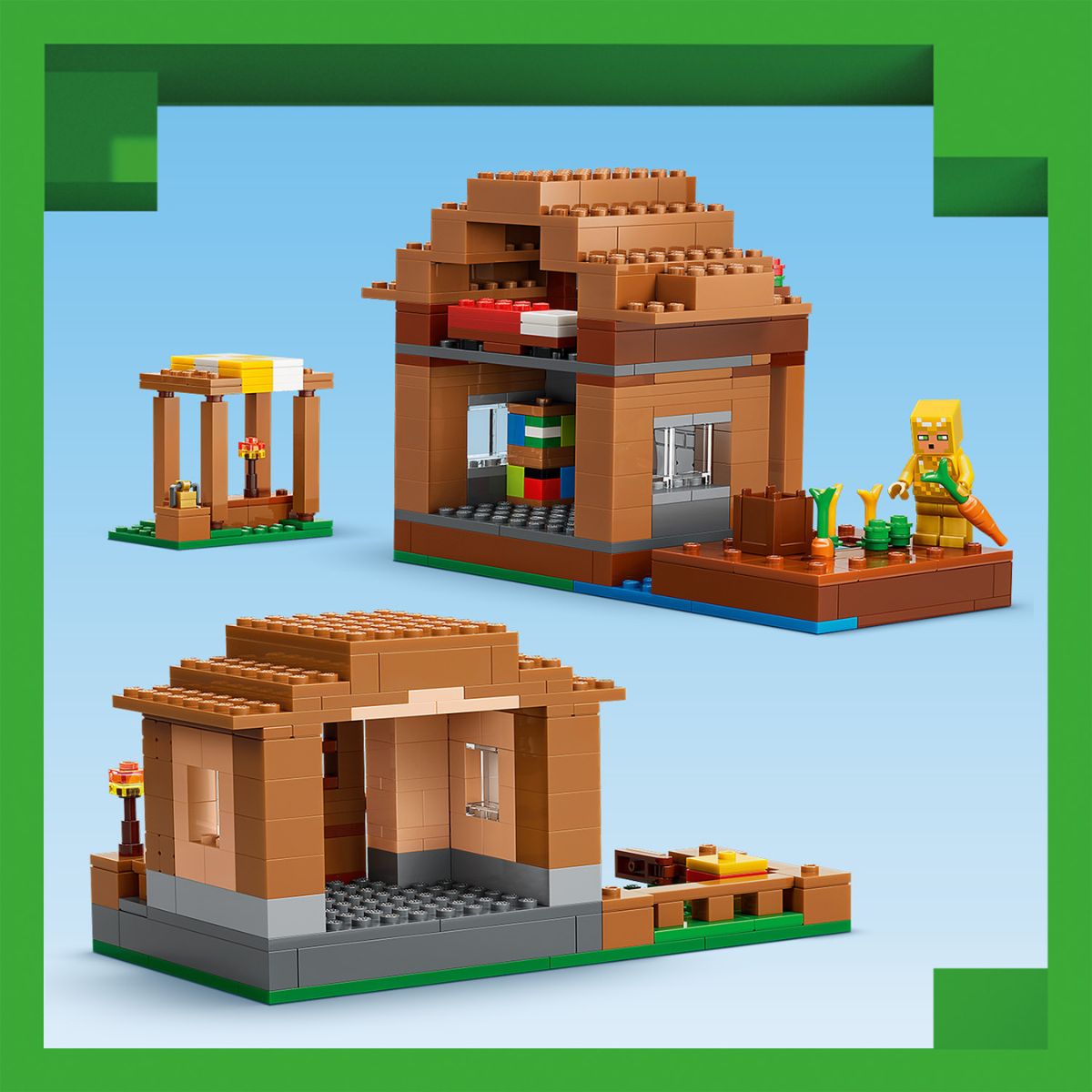 Đồ Chơi Lắp Ráp Evoker Tấn Công Làng LEGO MINECRAFT 21596 (607 Chi Tiết)