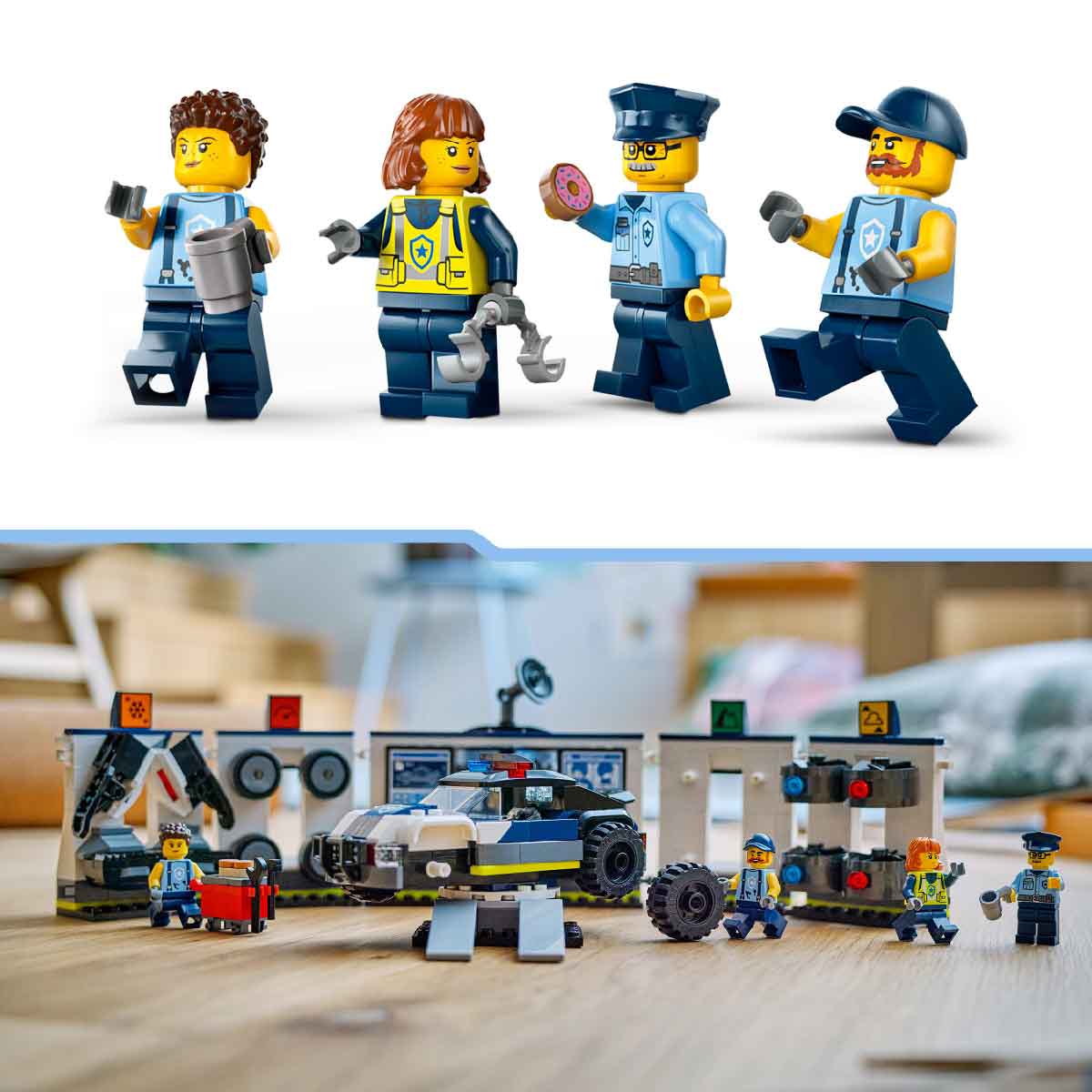 Đồ Chơi Lắp Ráp Garage Xe Cảnh Sát LEGO CITY 60457 (489 chi tiết)