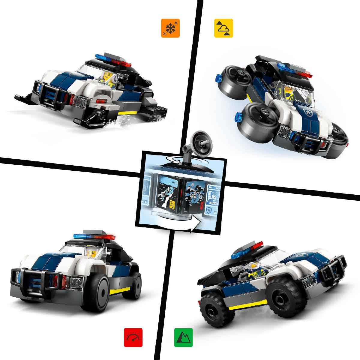 Đồ Chơi Lắp Ráp Garage Xe Cảnh Sát LEGO CITY 60457 (489 chi tiết)