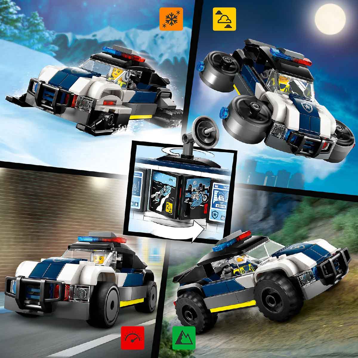 Đồ Chơi Lắp Ráp Garage Xe Cảnh Sát LEGO CITY 60457 (489 chi tiết)