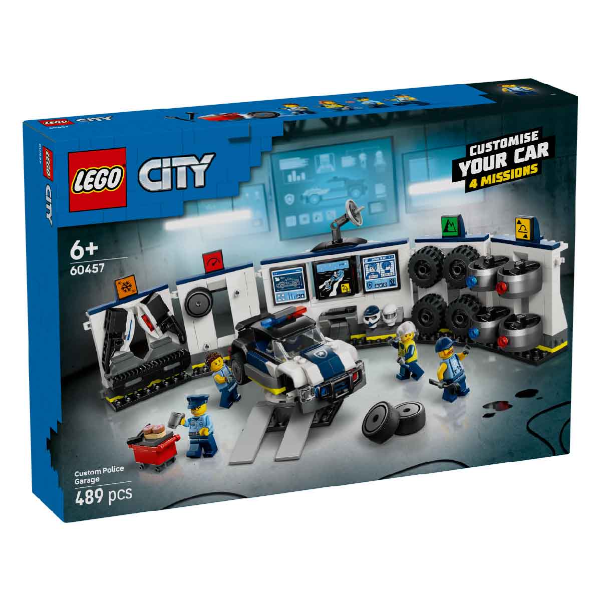 Đồ Chơi Lắp Ráp Garage Xe Cảnh Sát LEGO CITY 60457 (489 chi tiết)