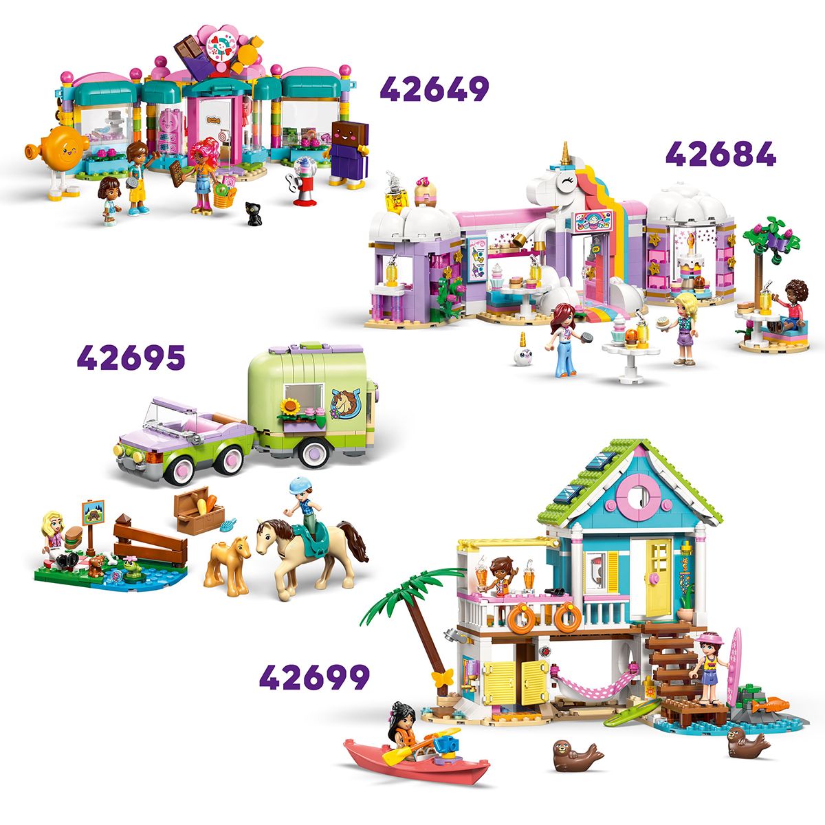 Đồ Chơi Lắp Ráp Gian Hàng Kem Và Bóng Bay LEGO FRIENDS 42692 (107 chi tiết)