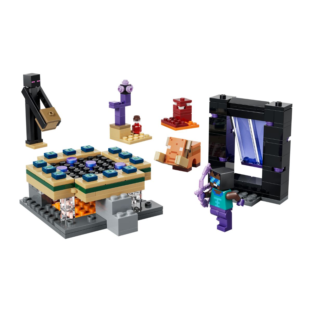 Đồ Chơi Lắp Ráp Hành Trình Qua Cổng Nether & End LEGO MINECRAFT 21584 (192 chi tiết)